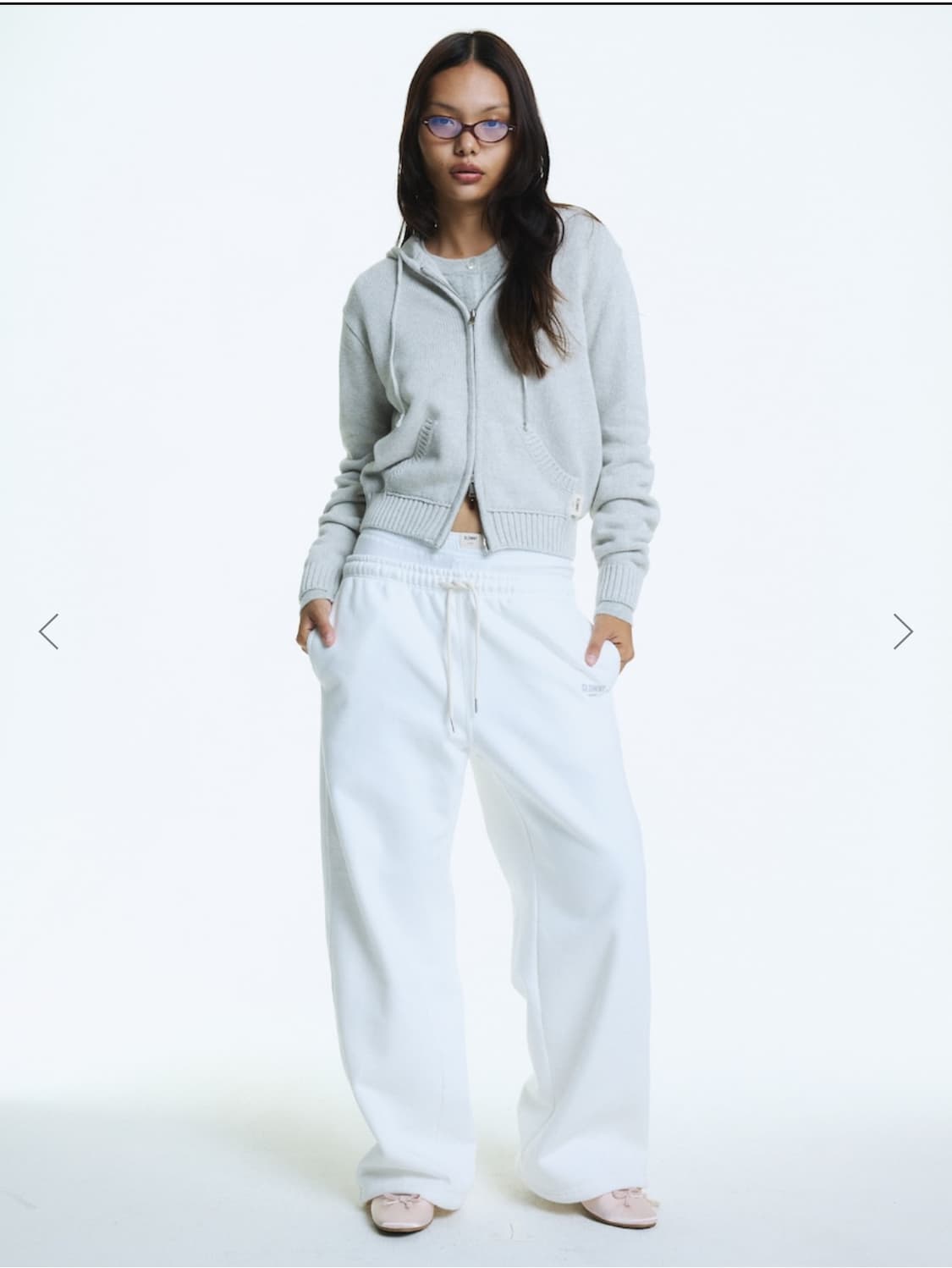 글로니 G CLASSIC KNIT ZIP UP 그레이 상품이미지3