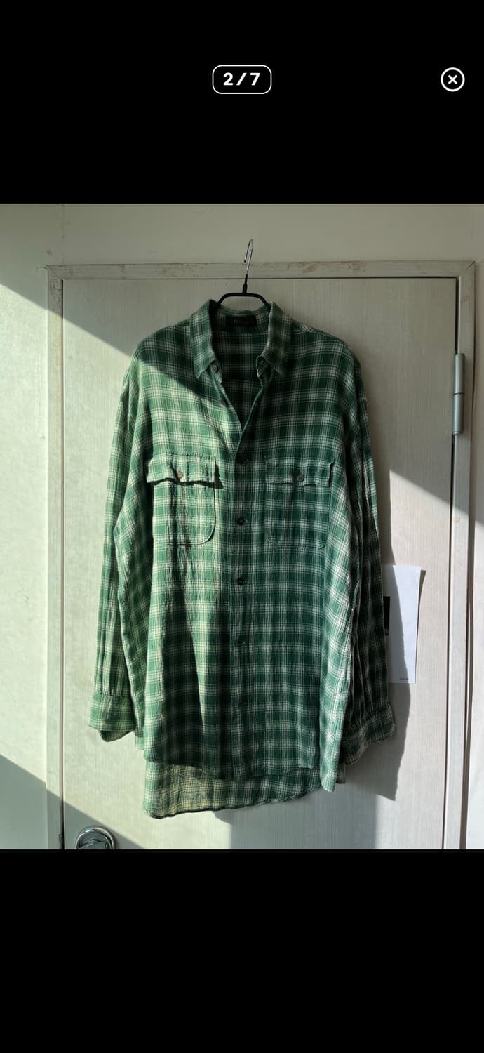 요지야마모토 ysformen 체크 여름셔츠 상품이미지2