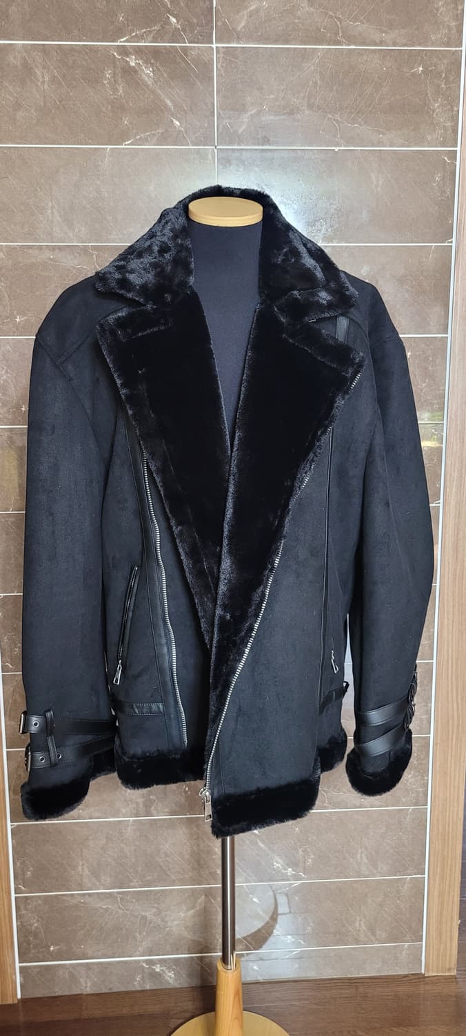 (남성4xl사이즈) 블랙 무스탕 상품이미지3