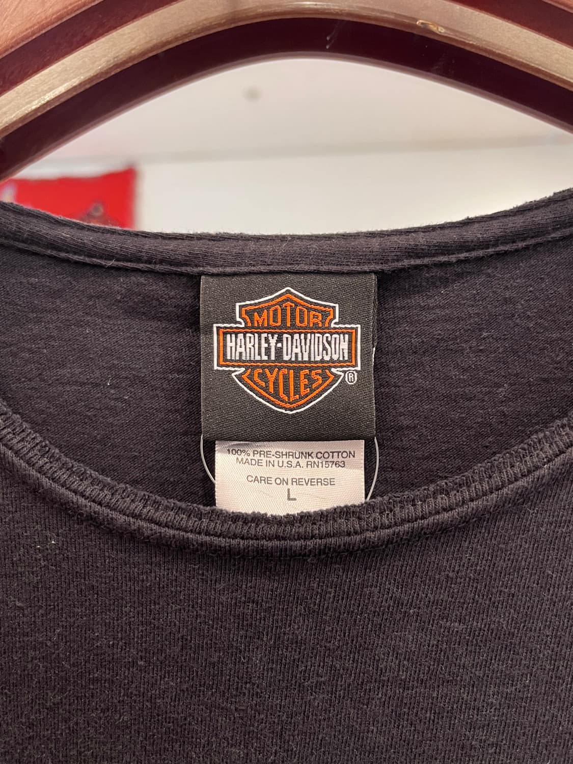 00s Harley-Davidson 모터사이클 슬리브리스 나시 (USA) 상품이미지5