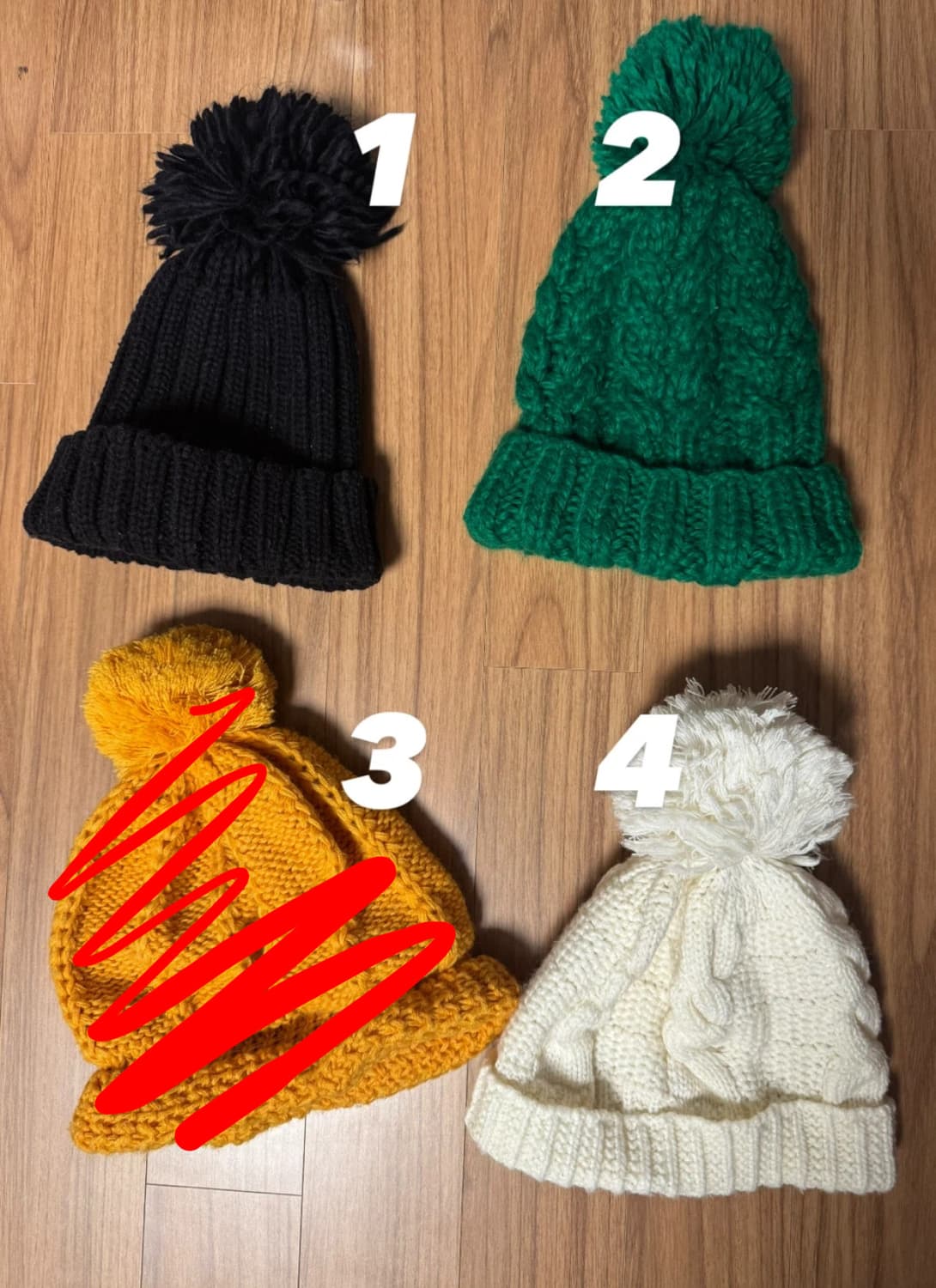 프랑스구매 방울비니 4종 상품이미지1