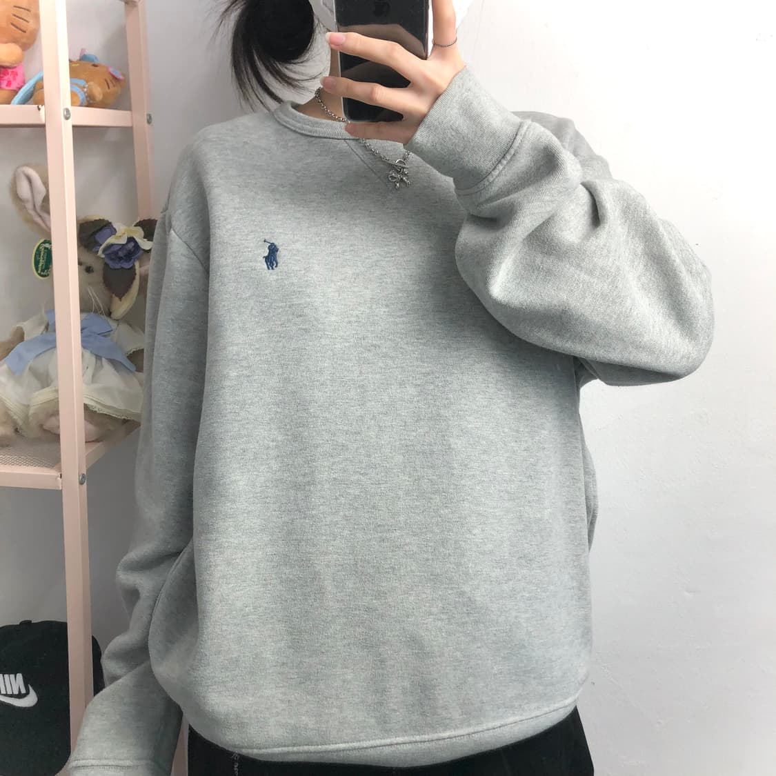 폴로 그레이 맨투맨 상품이미지3