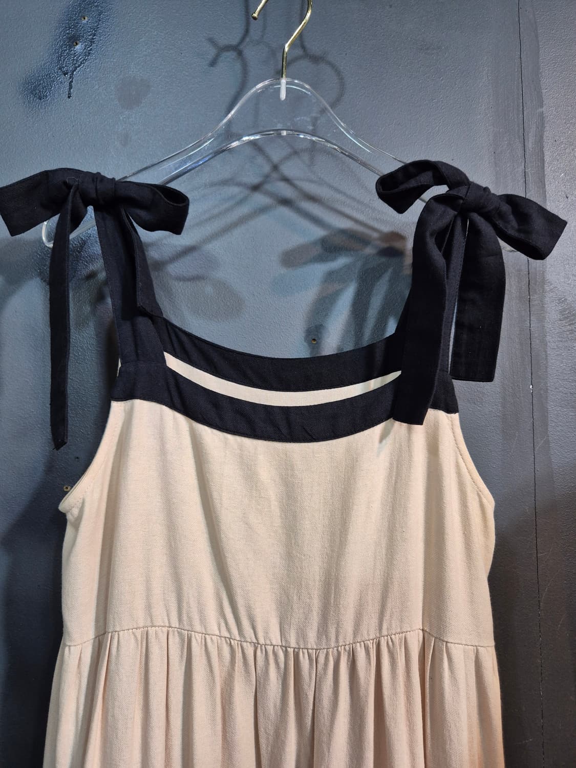 베이지 캉캉 롱 원피스 55 66 상품이미지3