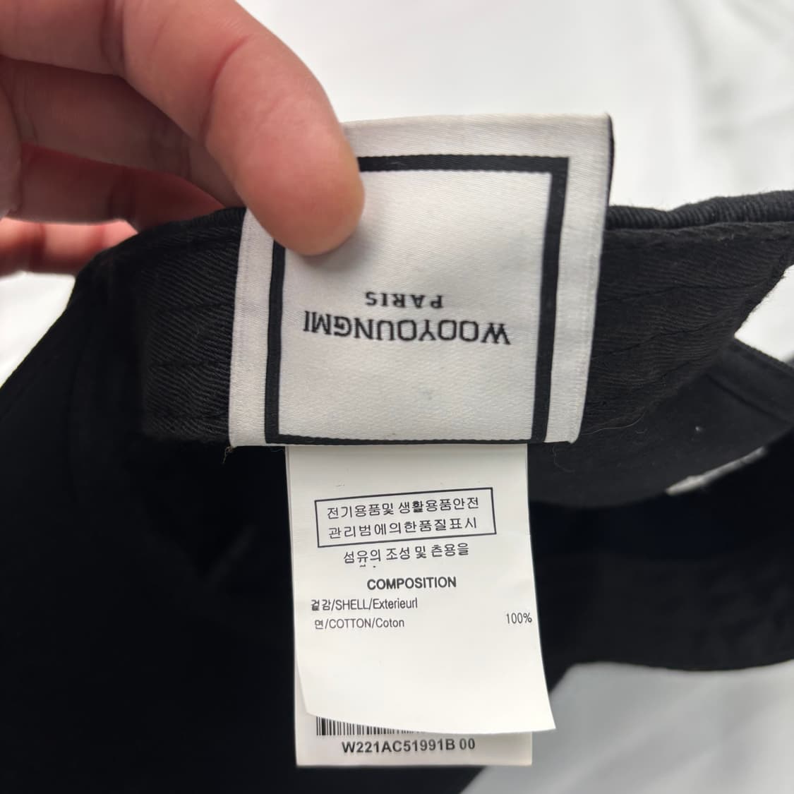 21ss 우영미 WYM로고 블랙 볼캡 OS 상품이미지6