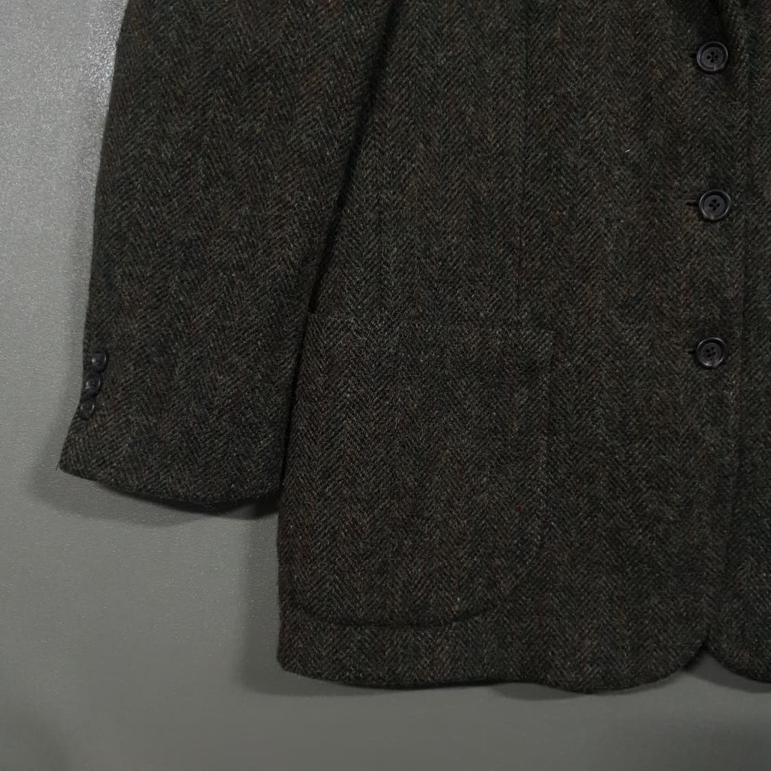 L (100) 90s L.L.Bean 엘엘빈 헤링본 테일러드 트위드 자켓 상품이미지4