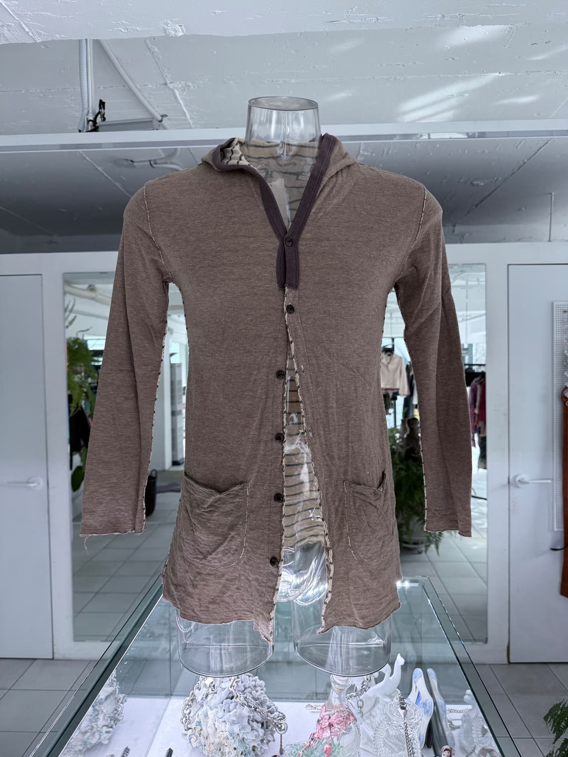 hooded long cardigan 상품이미지1