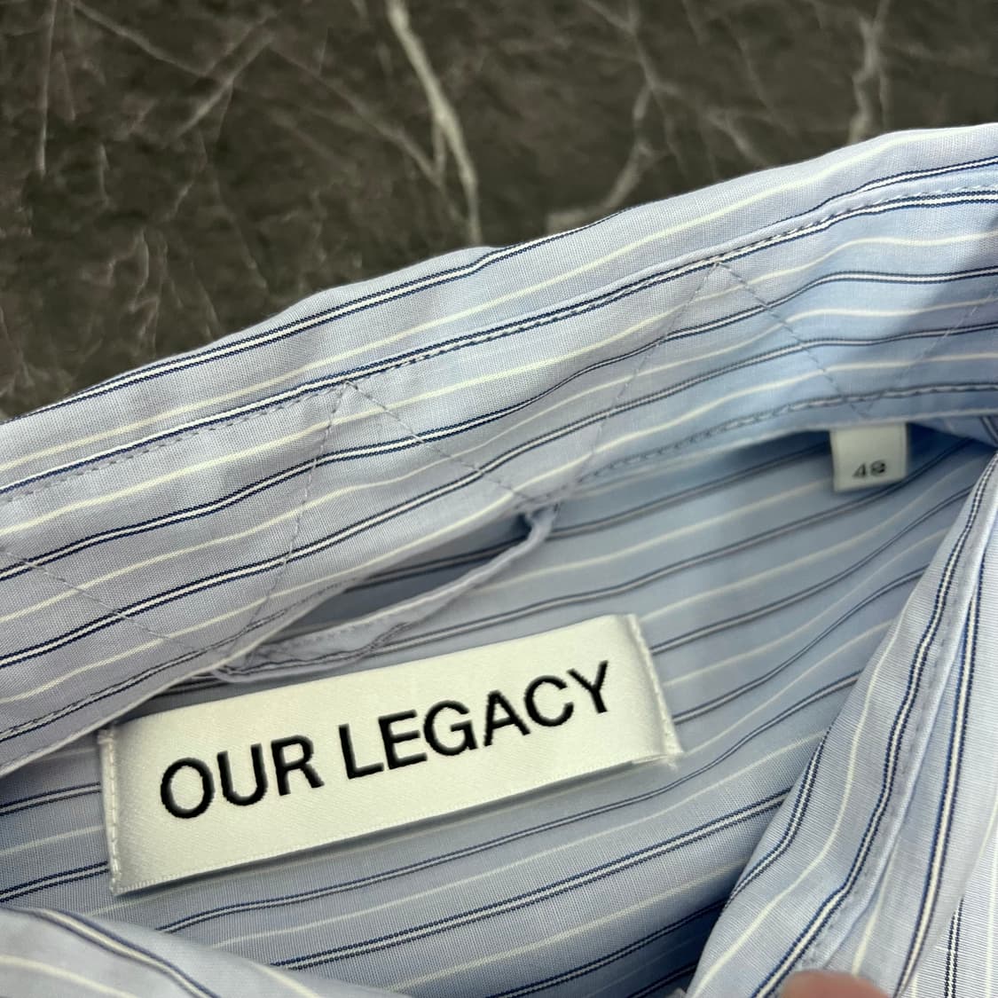 아워레가시 어보브 스트라이프 텐셀 셔츠 상품이미지5