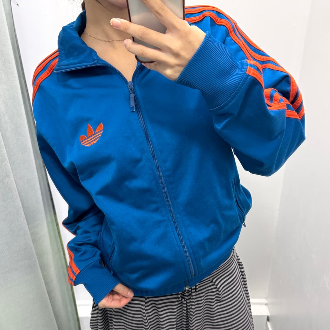 아디다스 블루 오렌지 파이어버드 져지 상품이미지2