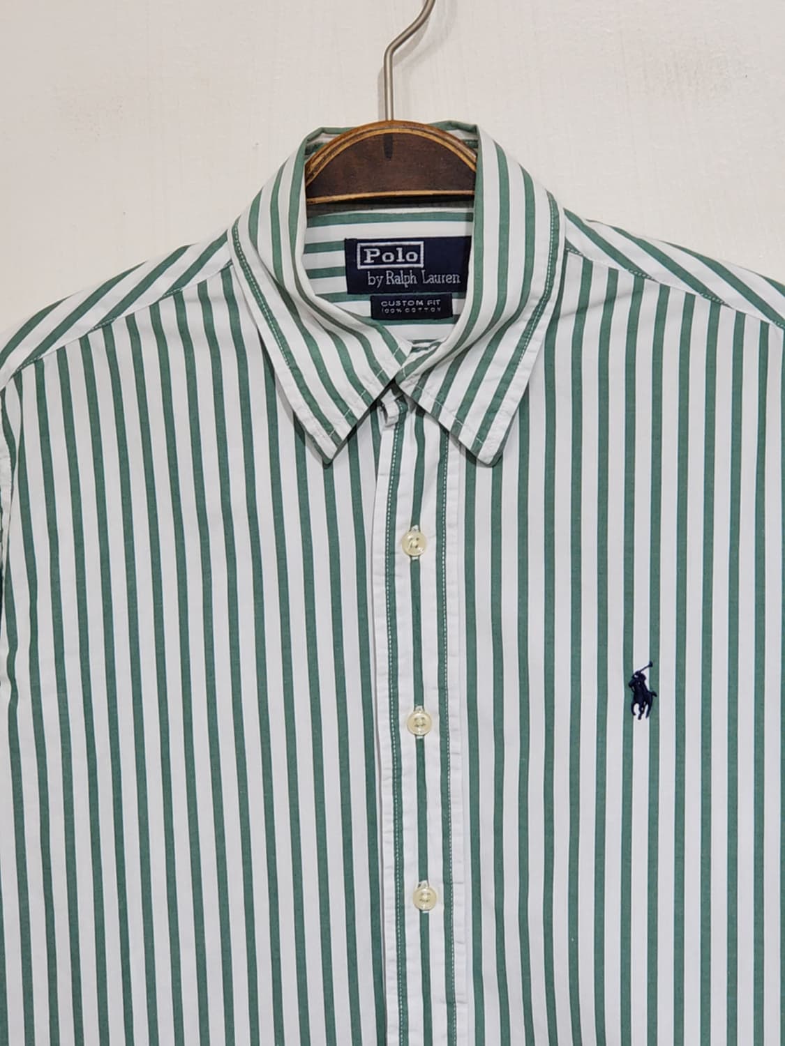 (M) 랄프로렌 폴로 남방 스트라이프 로고 셔츠  상품이미지2