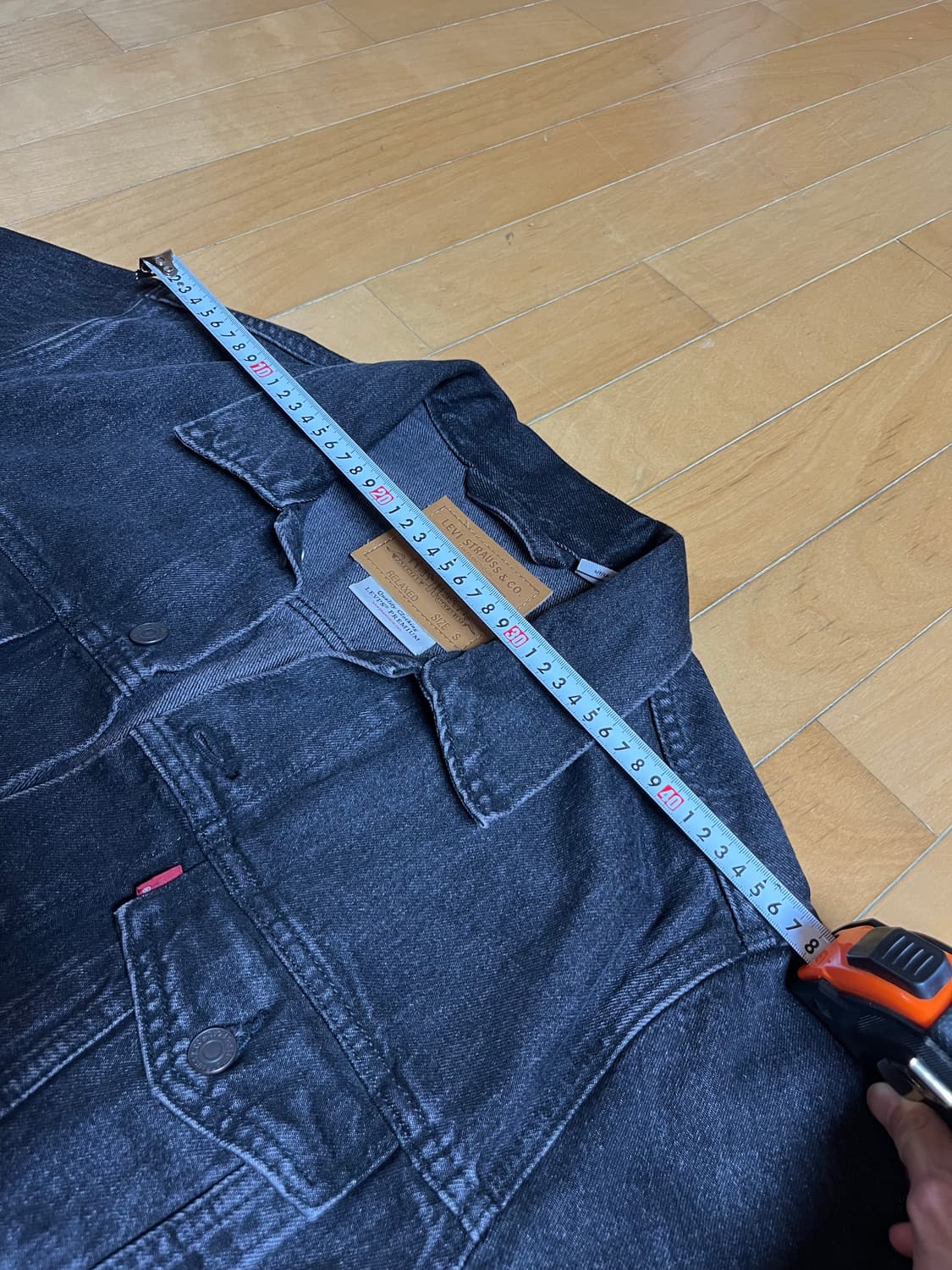 리바이스 프리미엄 트러커 s사이즈 블랙 상품이미지3