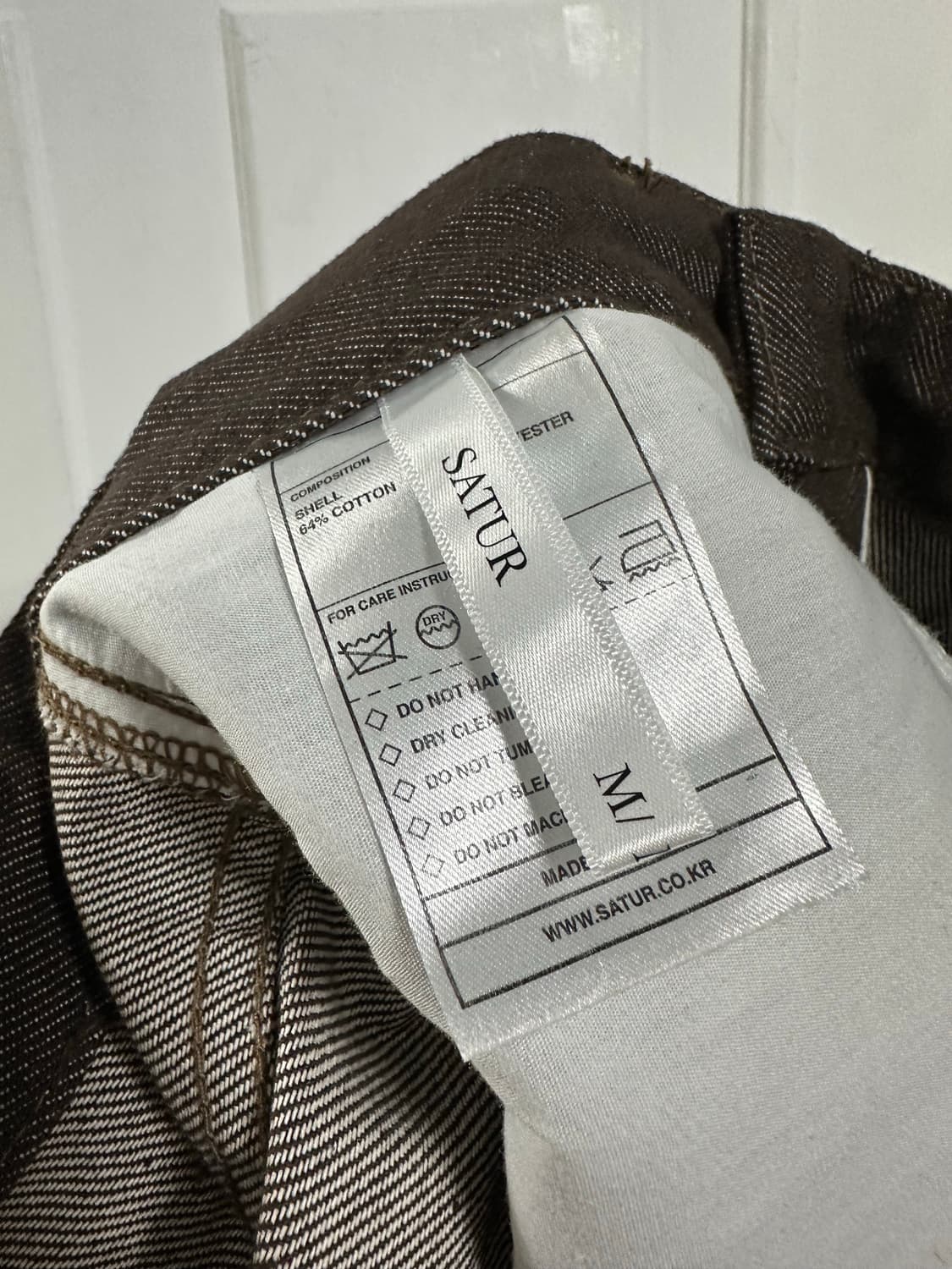 세터 브라운 데님 팬츠 상품이미지4