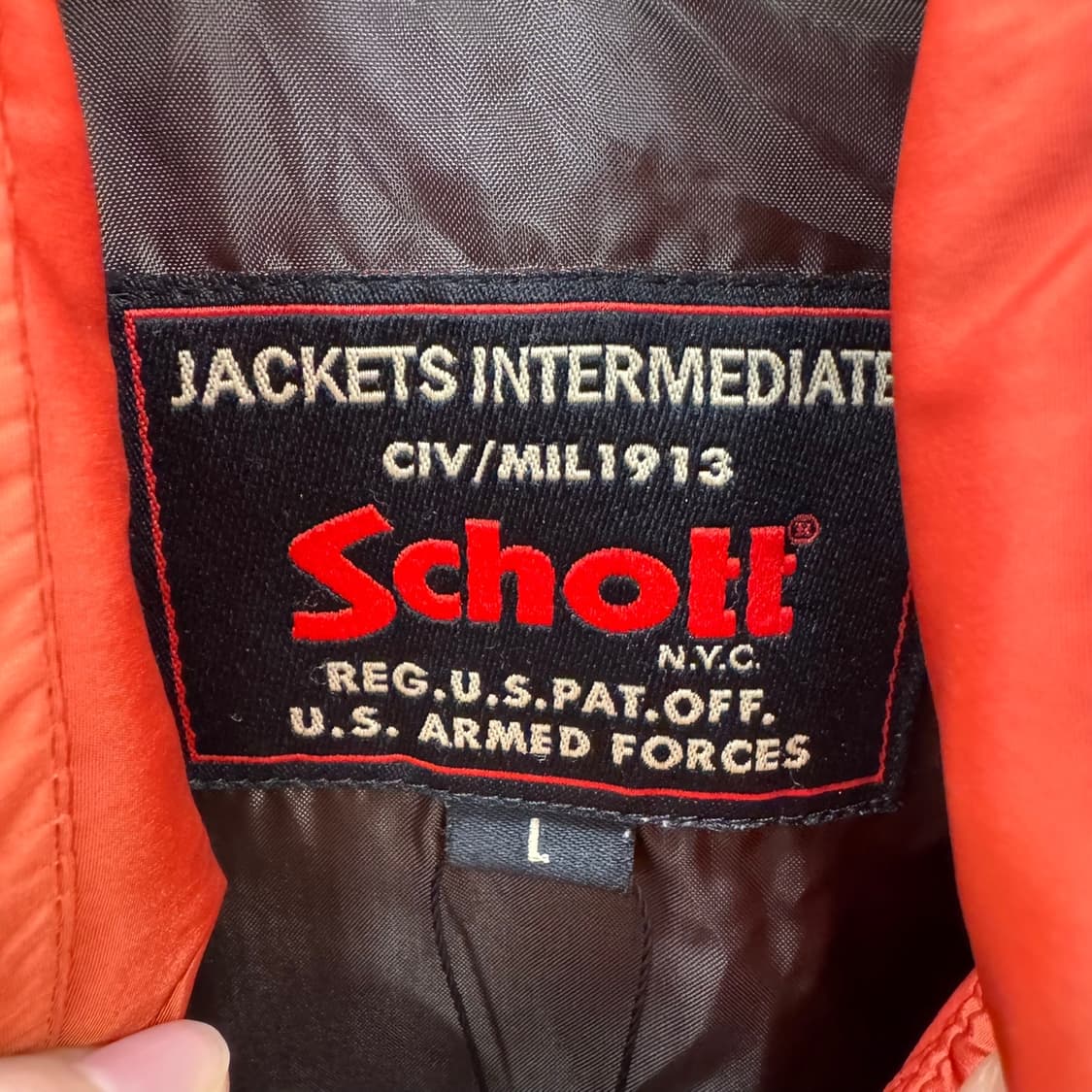 00s 쇼트 필드자켓 밀리터리 M-65 전면 포켓 디테일 오렌지 상품이미지7