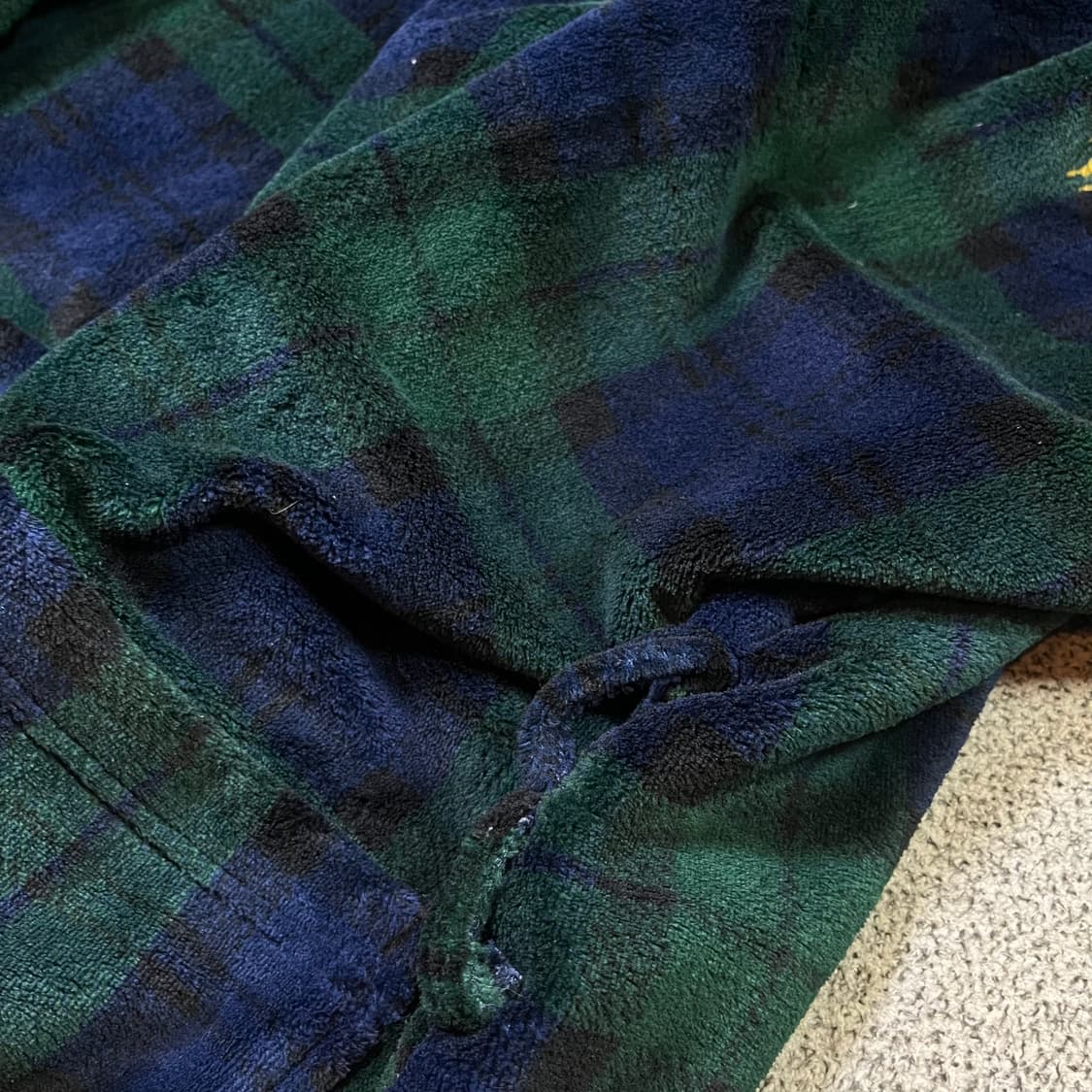 폴로 랄프로렌 블랙 와치 포니 플리스 로브 (허리끈 망실) 상품이미지3