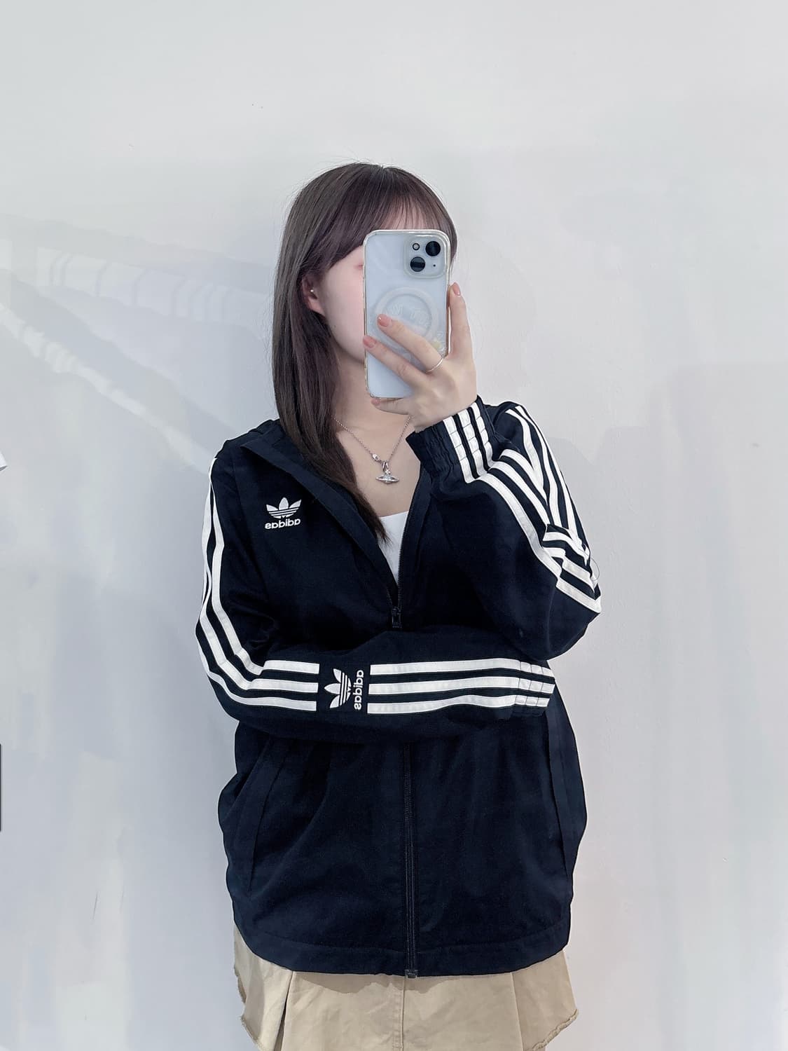 아디다스 블랙 삼선 바람막이 상품이미지2