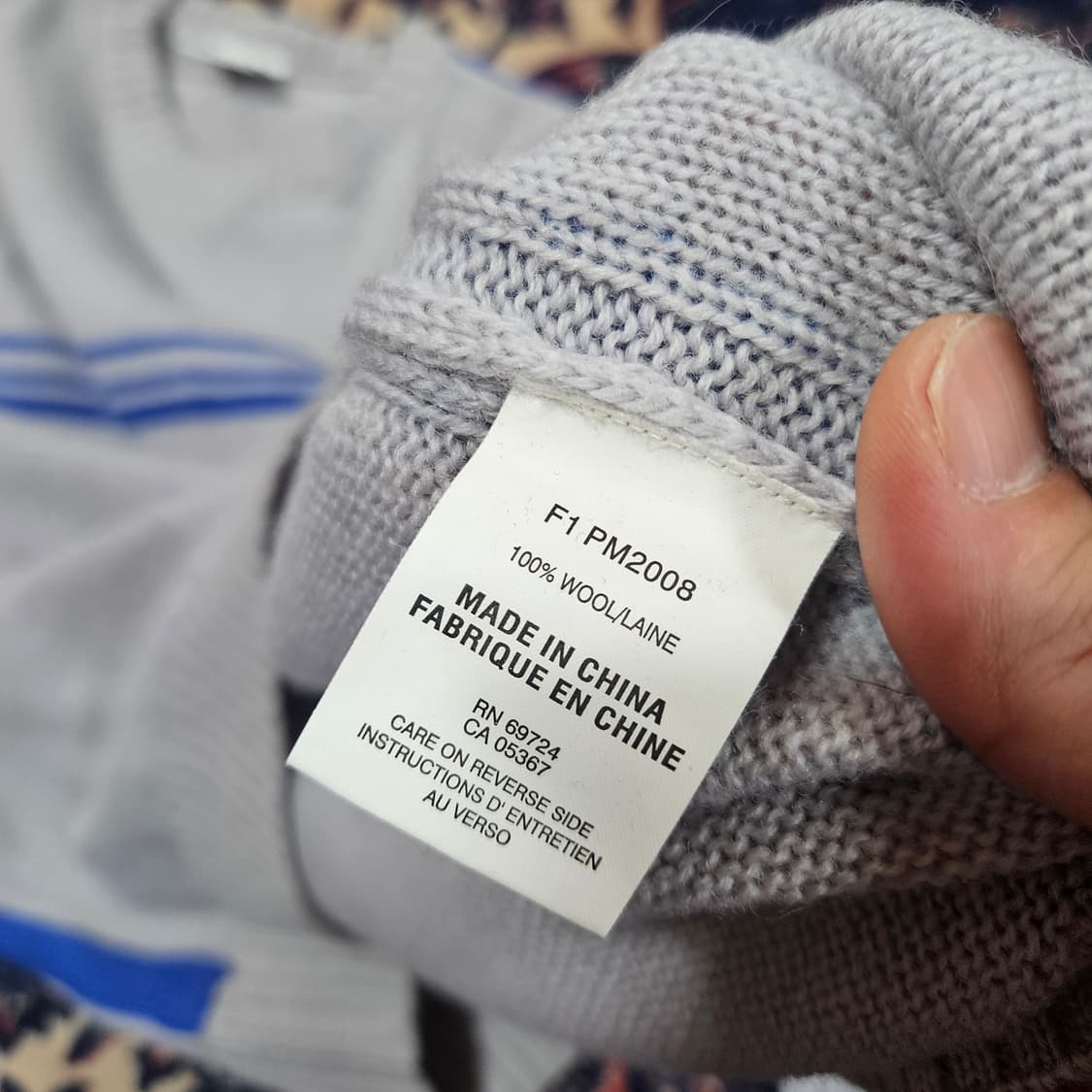 컬럼비아 울 100% 블루라신 라운드넥 니트 스웨터
 상품이미지6