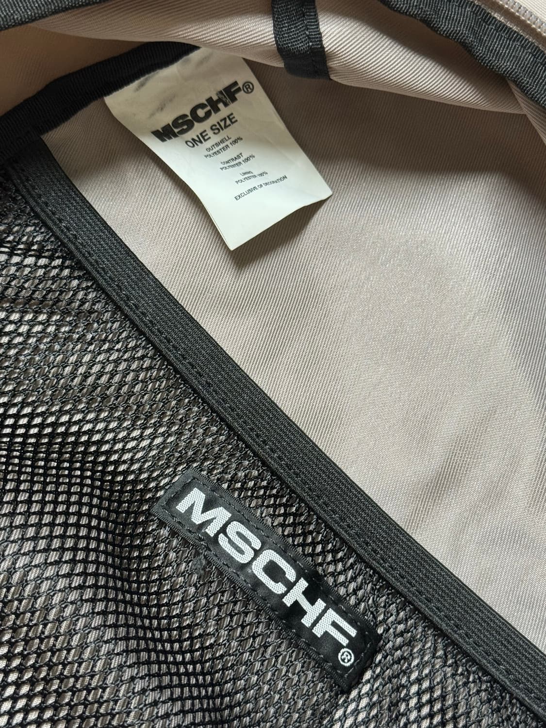 미스치프 롬버스 백팩 핑크그레이 상품이미지6