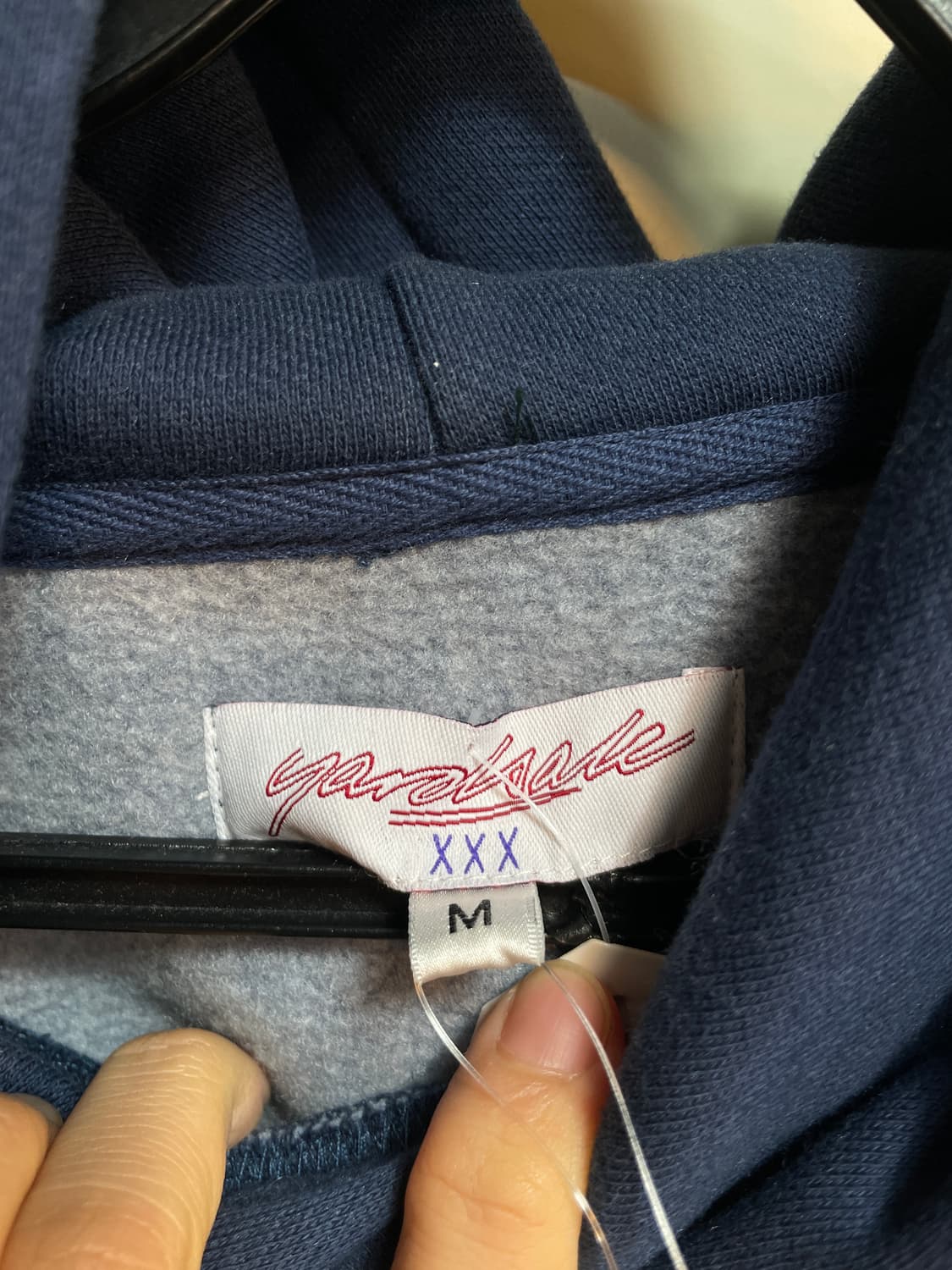 야드세일 자블레즈 블루 기모 후드티(새상품) 상품이미지8