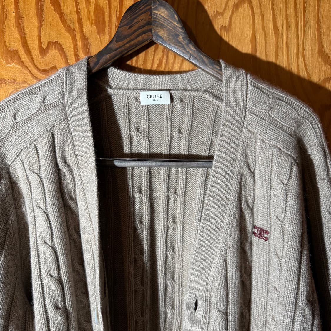 셀린느 트리옹프 캐시미어 니트 가디건 상품이미지3