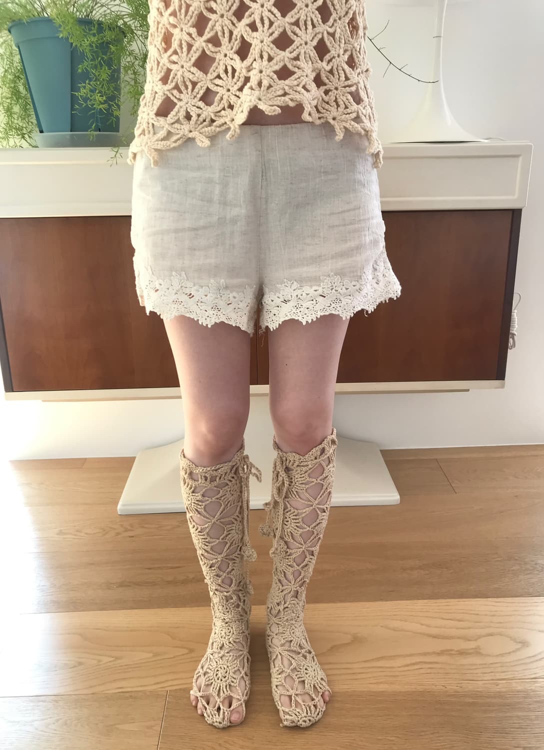 vintage lace short pants 상품이미지1