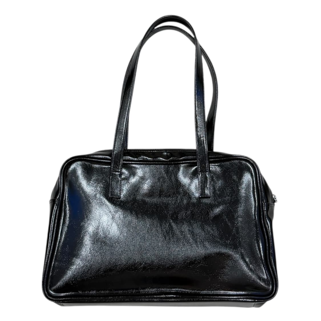 필인더블랭크 트라페즈 레더 숄더백 가방 블랙 상품이미지3