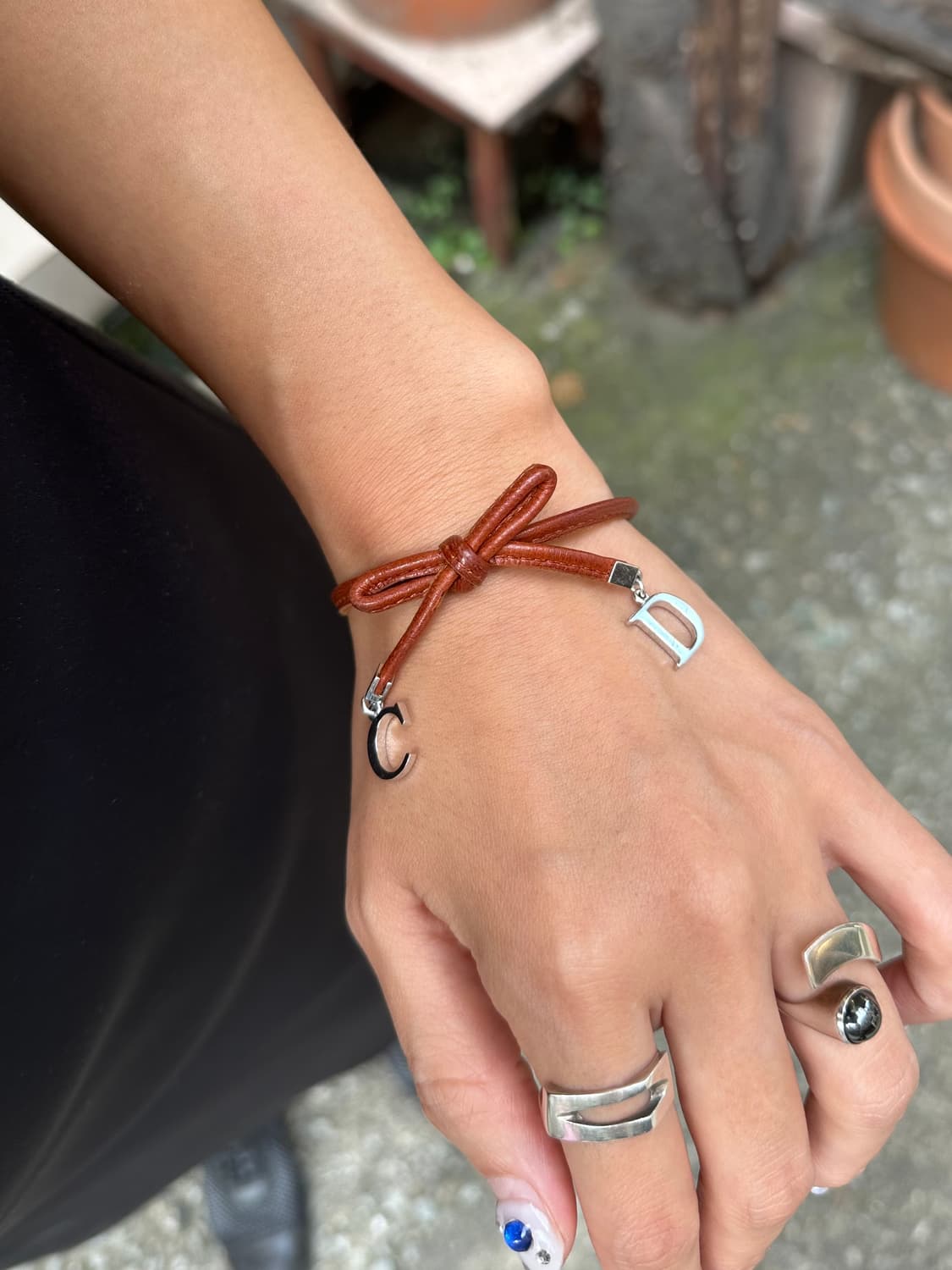 Dior leather ribbon bracelet 상품이미지2