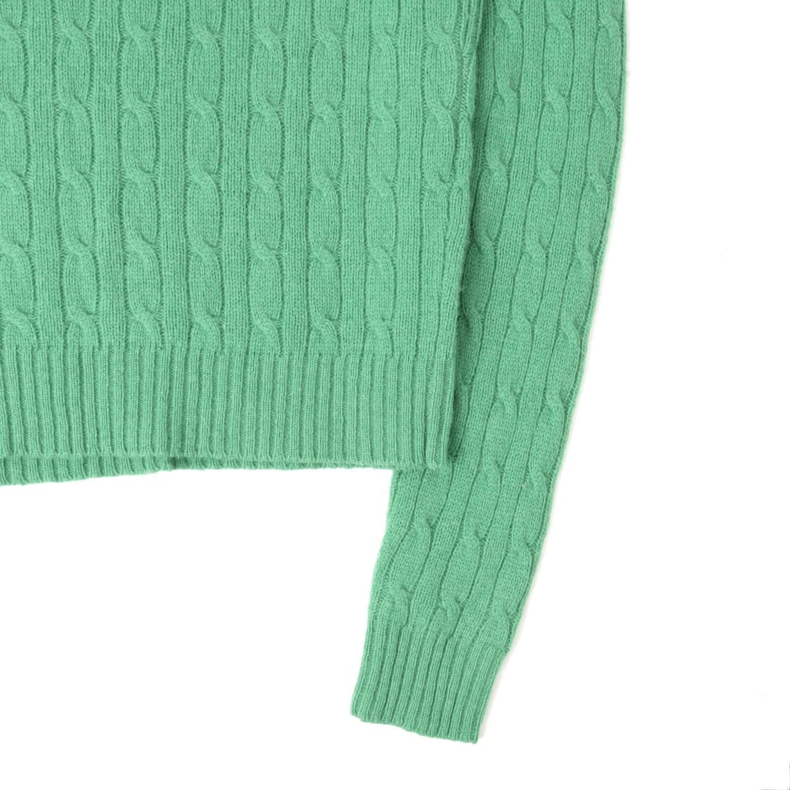 폴로 랄프로렌 그린 램스울 슬림핏 케이블 니트 상품이미지7