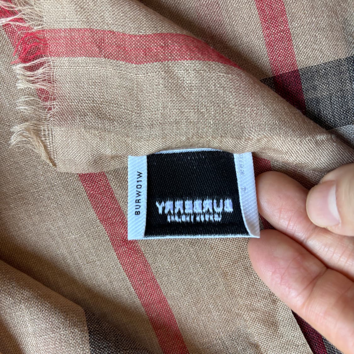 [정품] 버버리 자이언트 체크 울 실크 스카프 8015405/69Q 상품이미지7