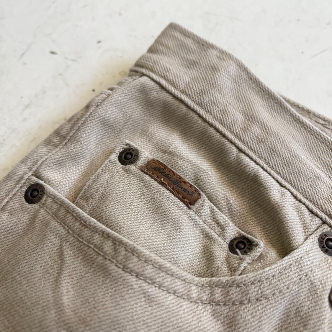 에디바우어 빈티지 부츠컷 코튼팬츠 34x30 상품이미지5