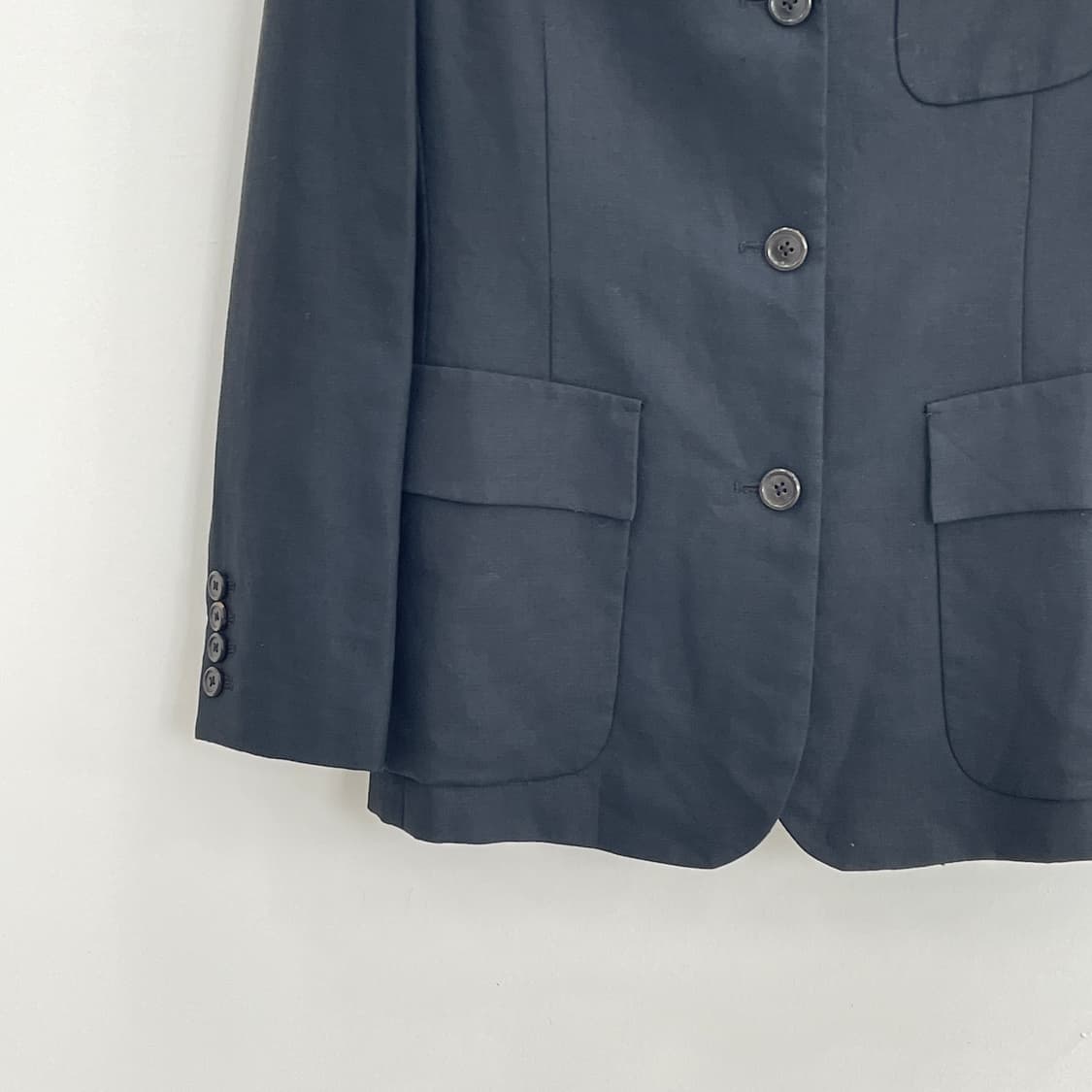 마가렛호웰 여성55-66 풀 린넨 블랙 견장 블레이저 자켓 상품이미지3