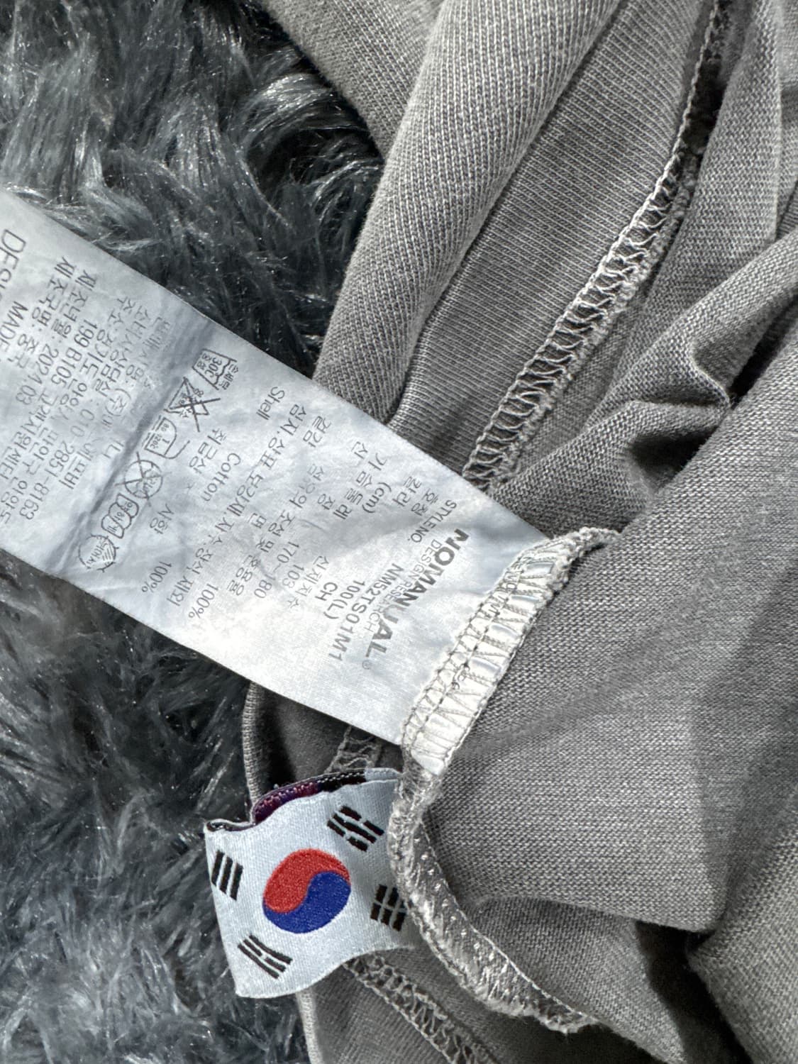 투티/0093 노매뉴얼 그레이 워싱 반팔  상품이미지9