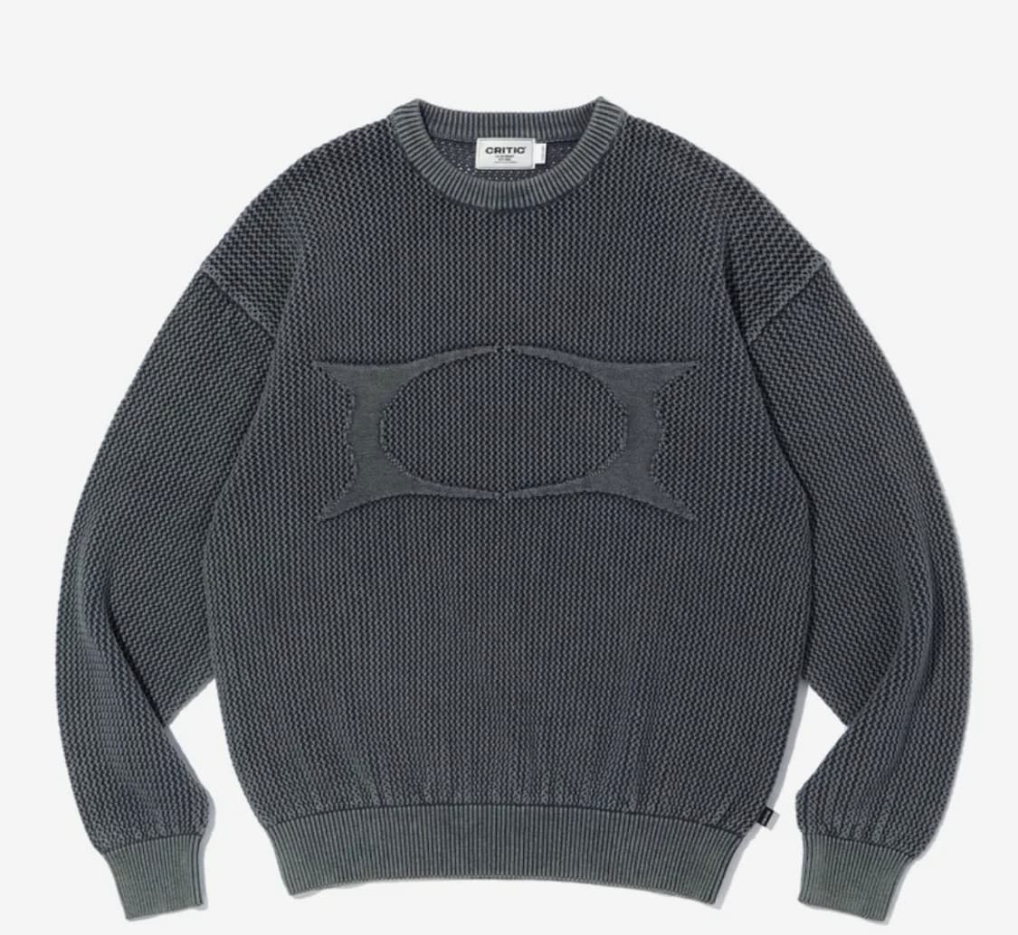 크리틱 WORMHOLE KNIT CHARCOAL 상품이미지3