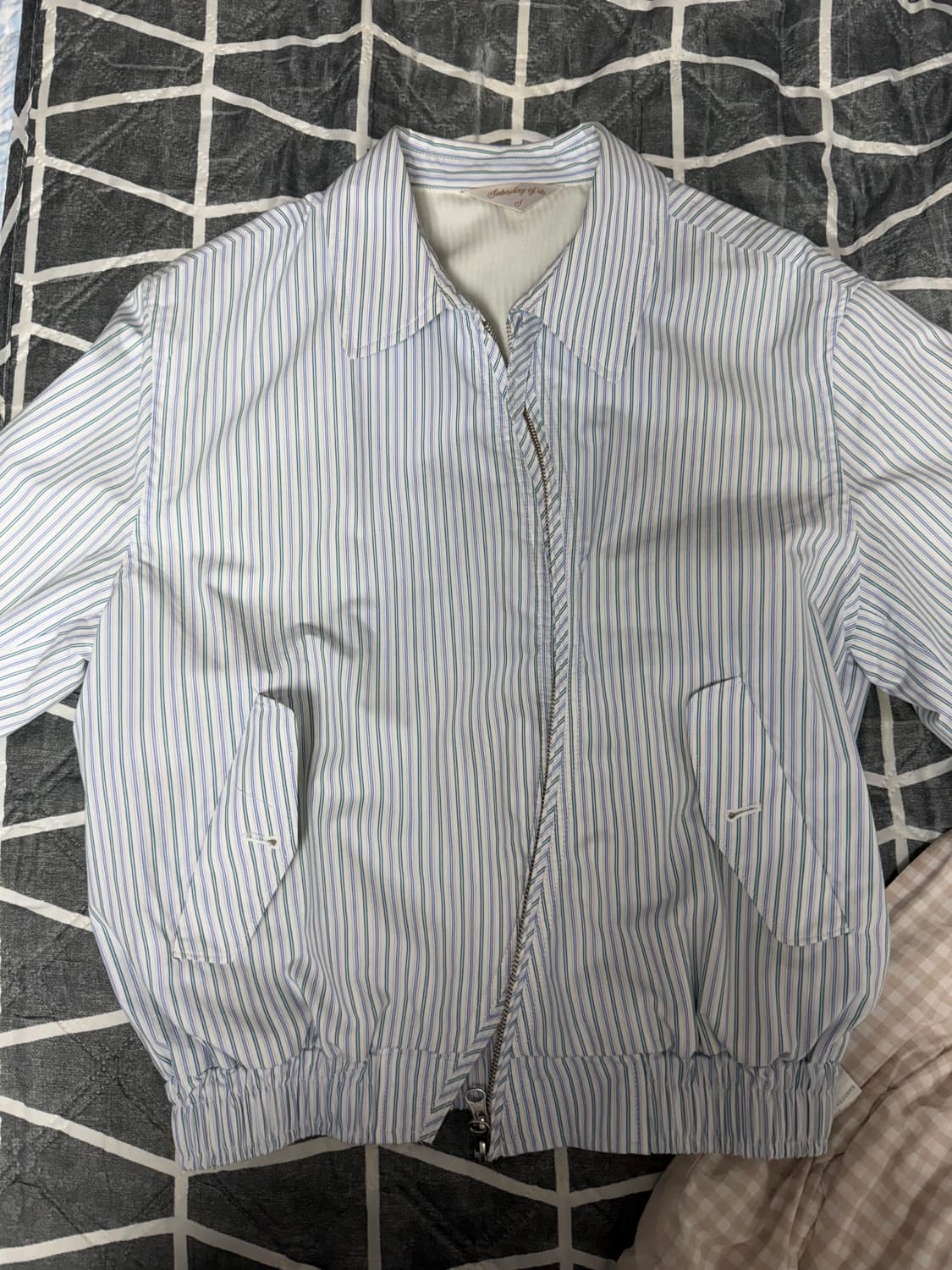 Stu 스트라이프 라운드 자켓 상품이미지2