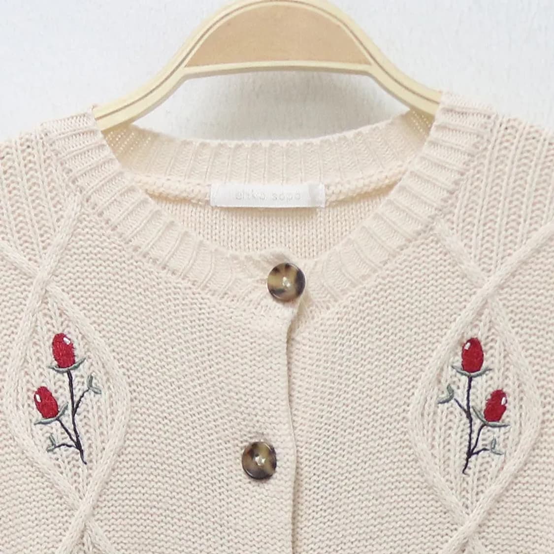 EHKA SOPO 플라워 자수 가디건 61095 상품이미지3