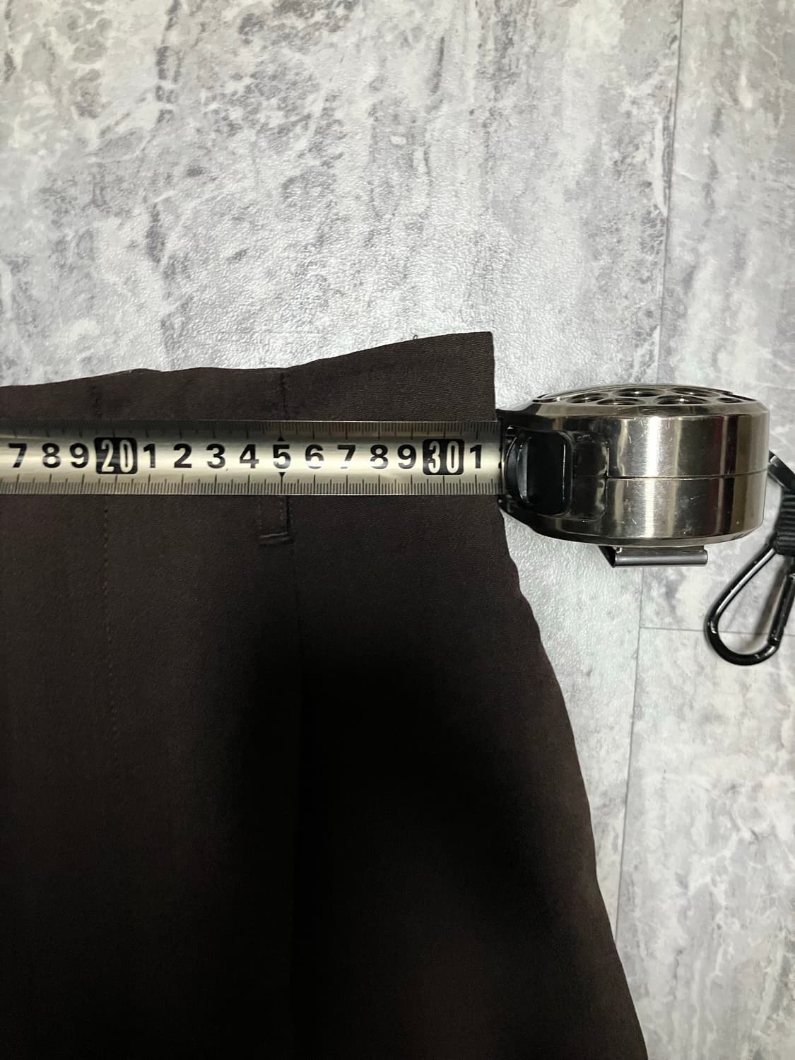 일본빈티지 Gu 핀터깔y2k 할메카지스트릿 와이드 슬랙스팬츠 브라운 상품이미지2