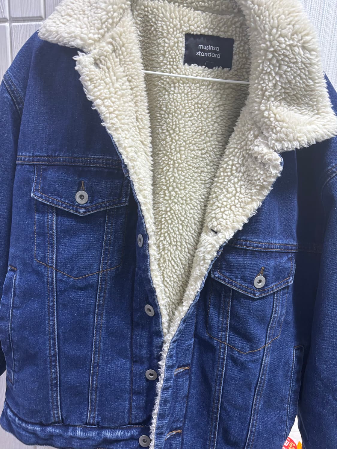무신사 쉐르파 데님 트러커 재켓 m 상품이미지1
