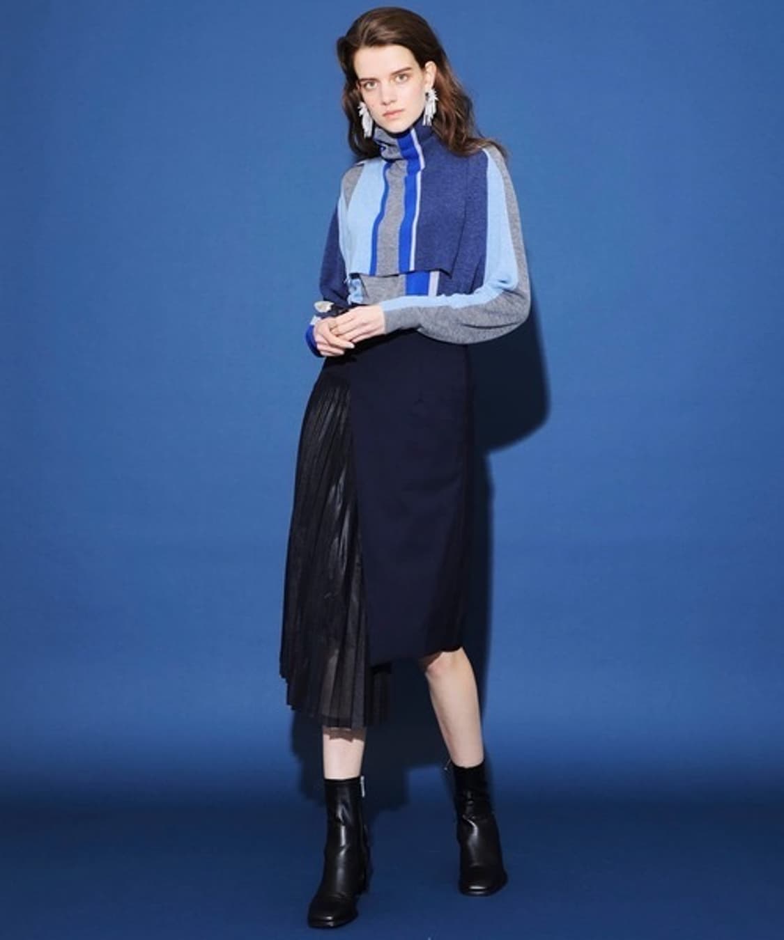 토가 풀라 하이넥 스트라이프 니트 상품이미지3