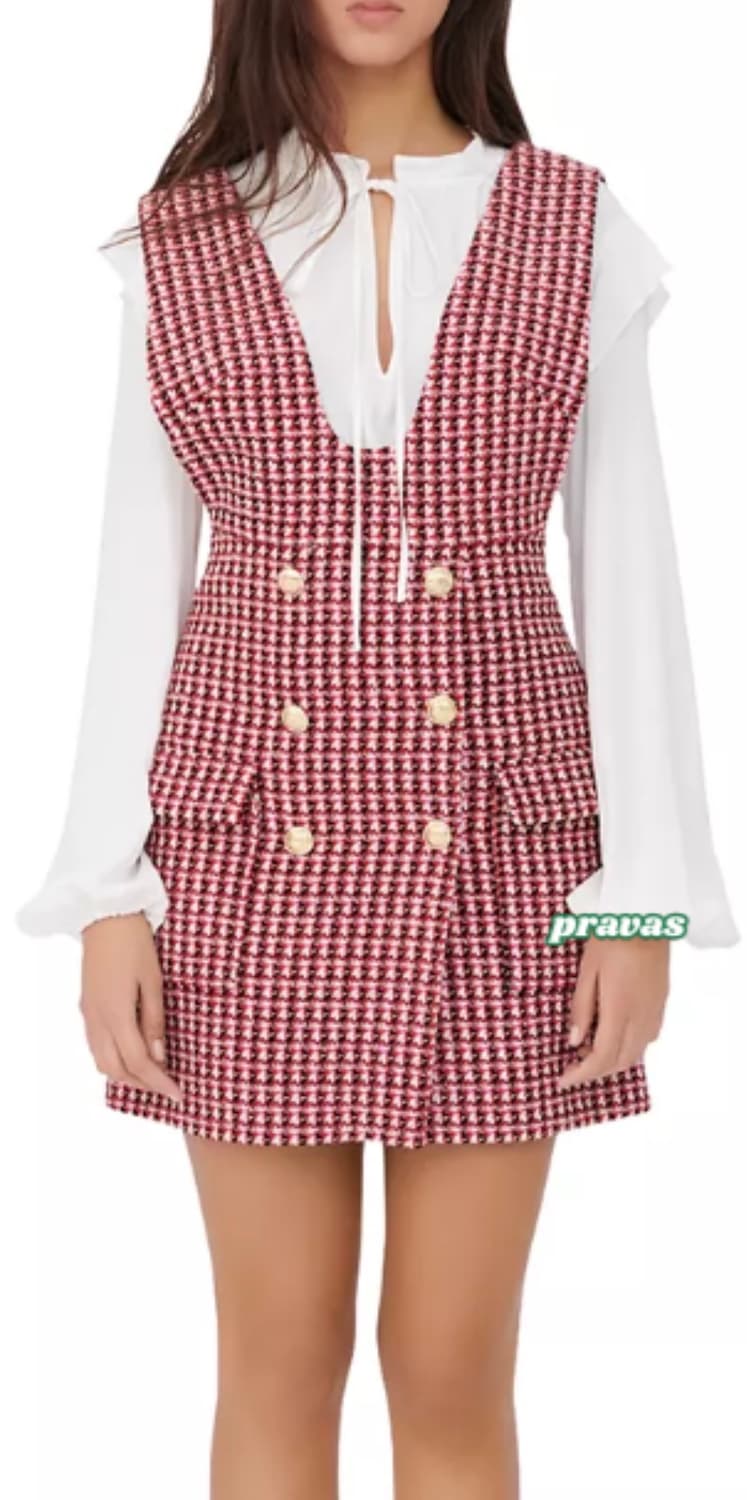 Maje 마쥬 레이어드 트위드 원피스(제연 착용) 상품이미지2