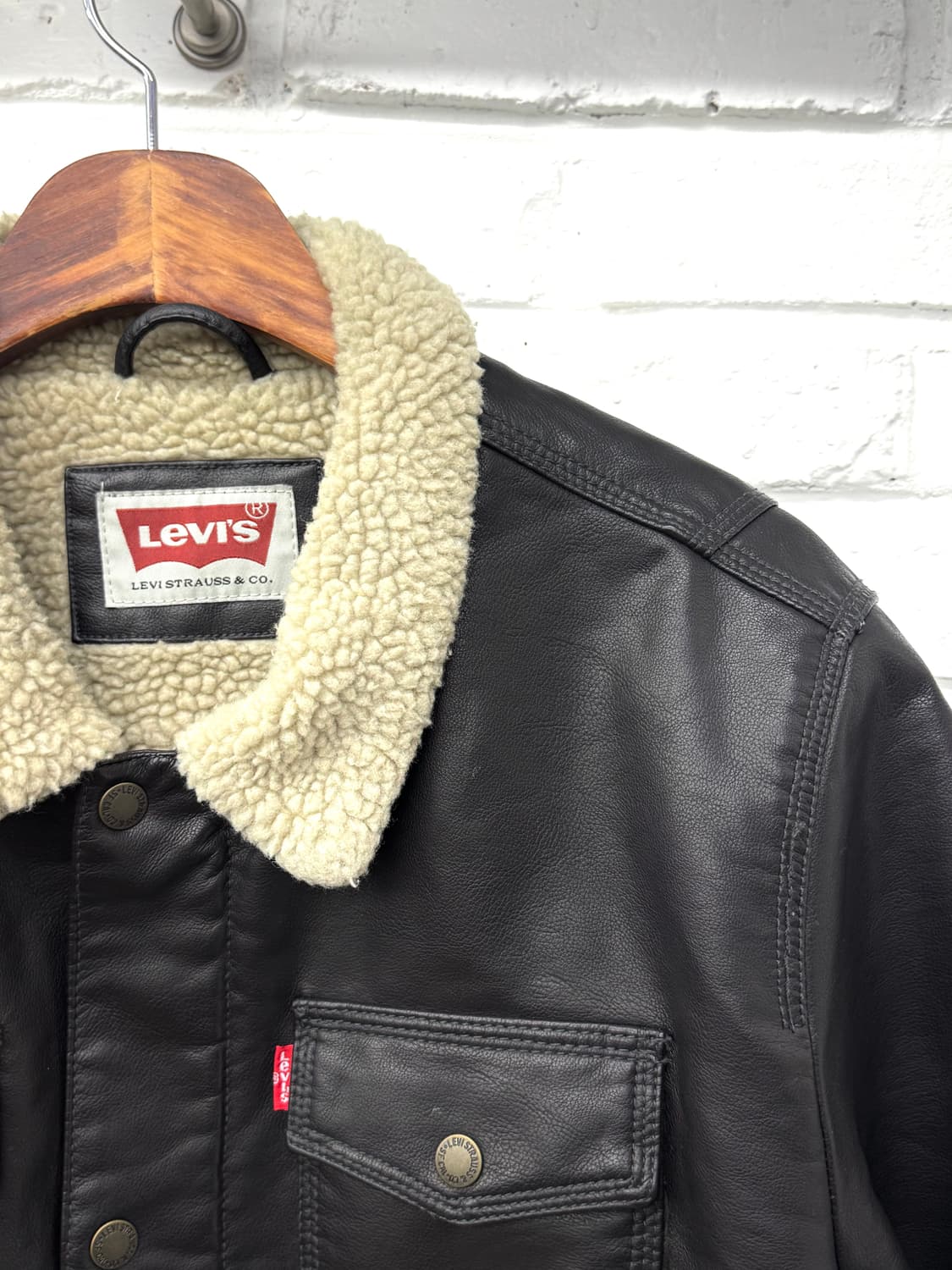 리바이스 페이크 레더 자켓 상품이미지4