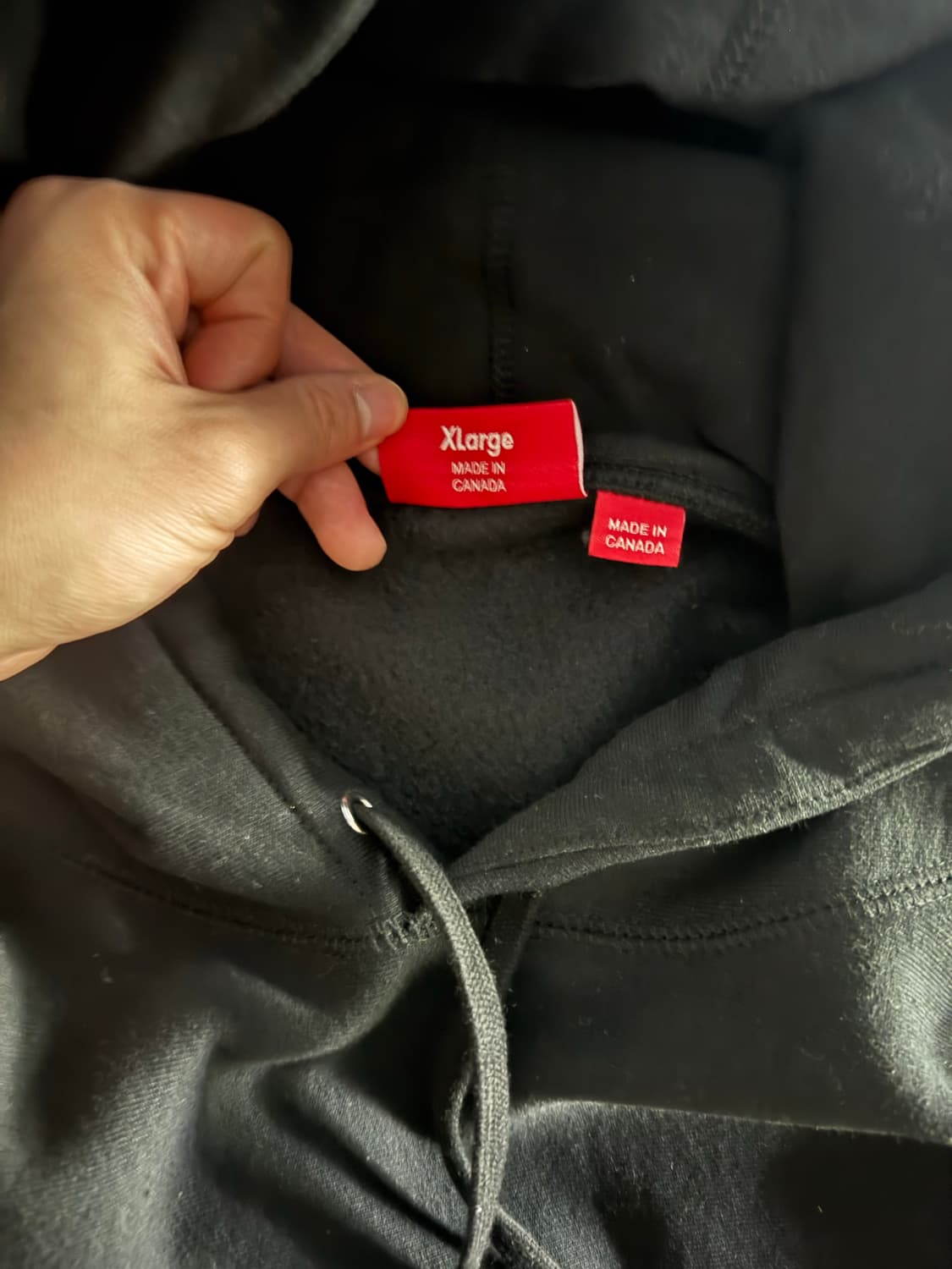 슈프림 아크로님 후드 블랙 XL 상품이미지3