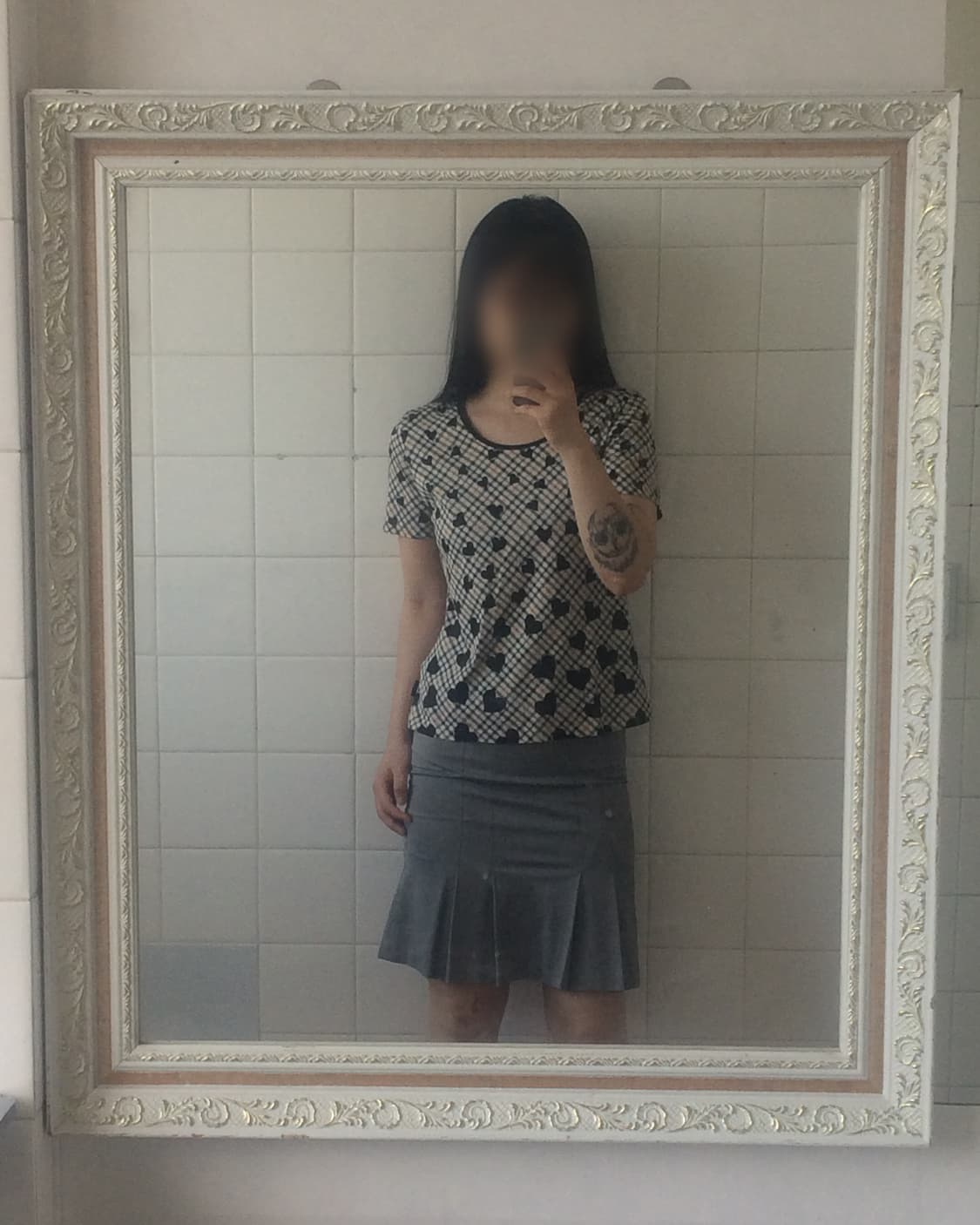 Daks heart check pattern t shirt 상품이미지6