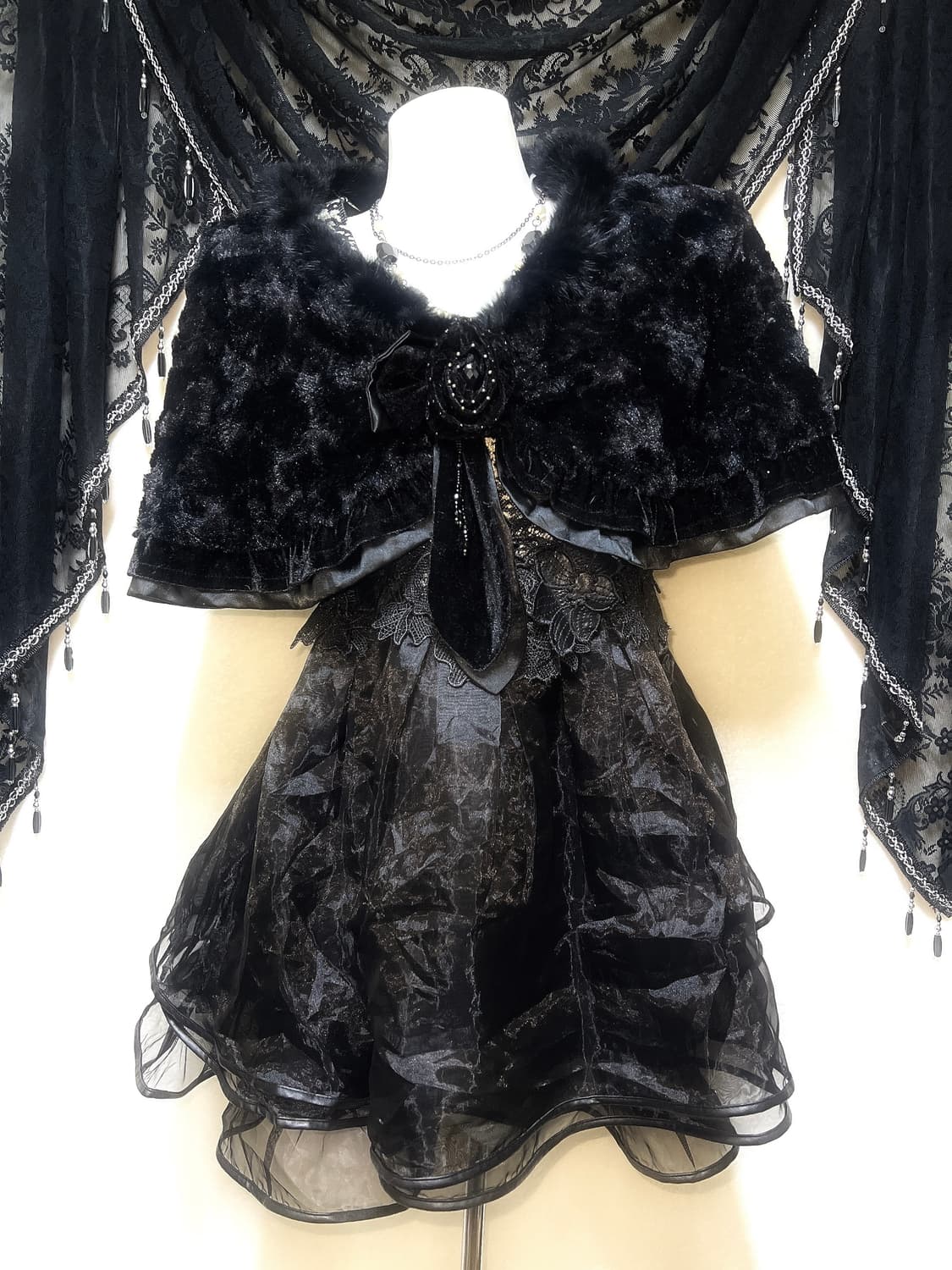 로맨틱고딕 고스로리 다크페어리 미니원피스 공겜 파티드레스 코스튬 연말 상품이미지1