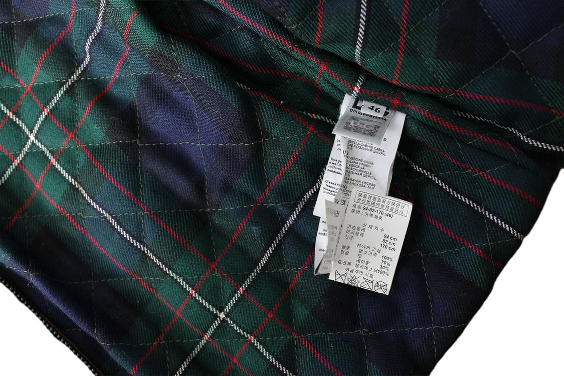 2000s Dolce & Gabbana 돌체앤가바나 고트스킨 레더자켓 상품이미지9