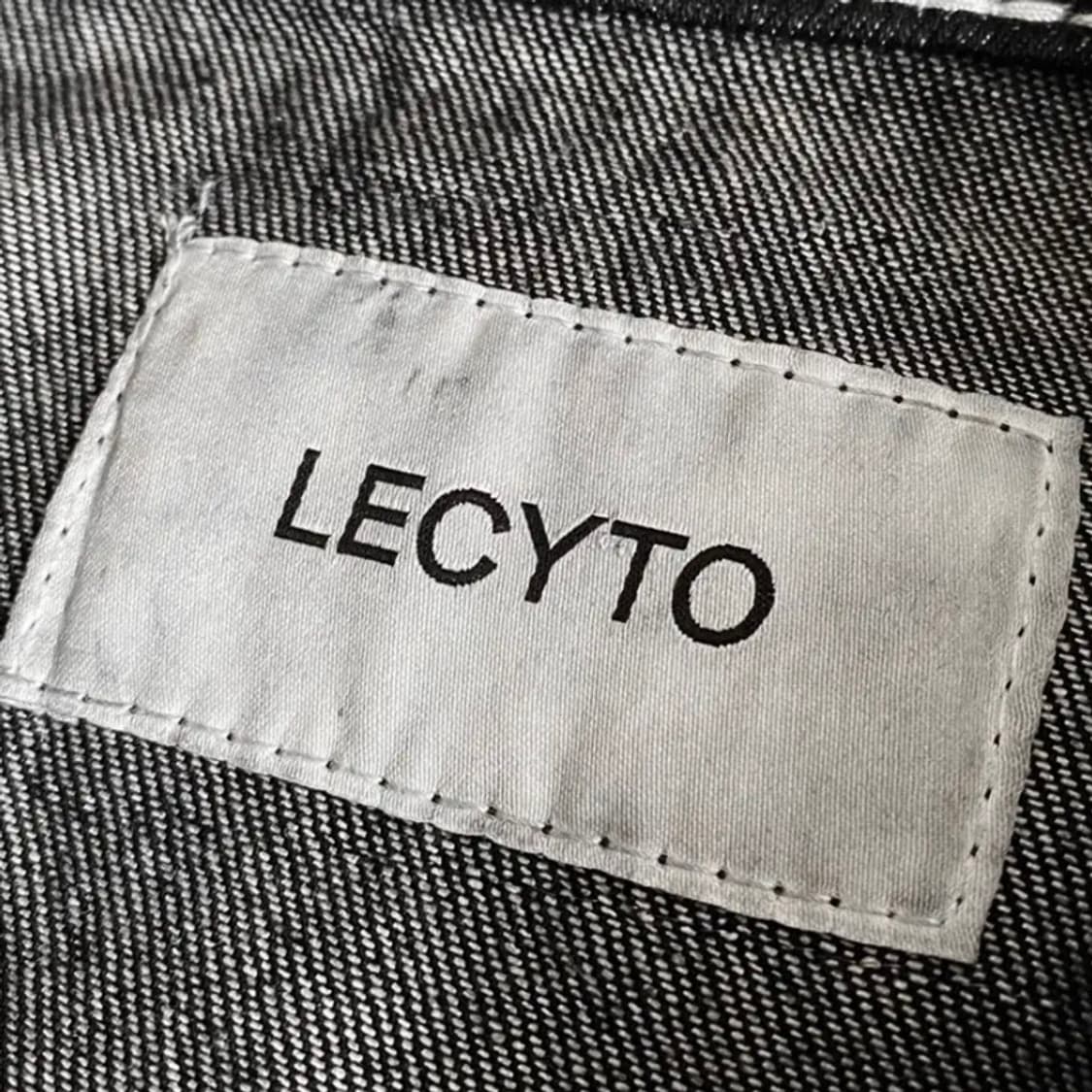 [정품] LECYTO 레시토 익스클루시브 빅스티치 오버핏 블랙 데님자켓 상품이미지9