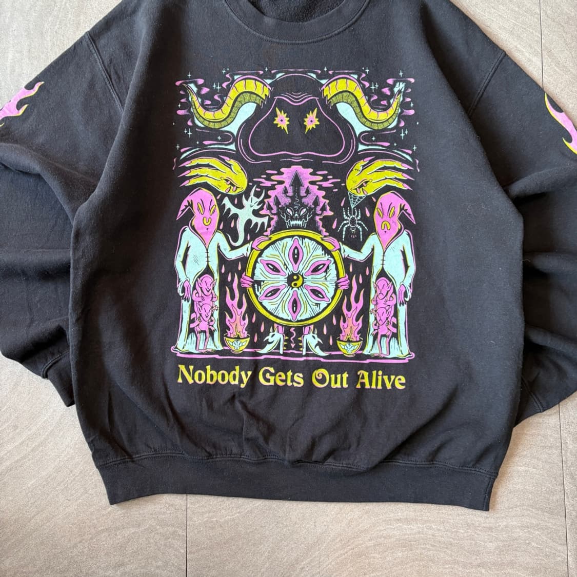 빈티지 길단 플레임 스웻 셔츠 상품이미지4