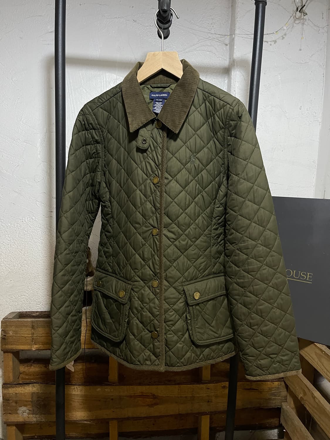 폴로 랄프로렌 딥 카키 퀄팅 자켓 상품이미지1