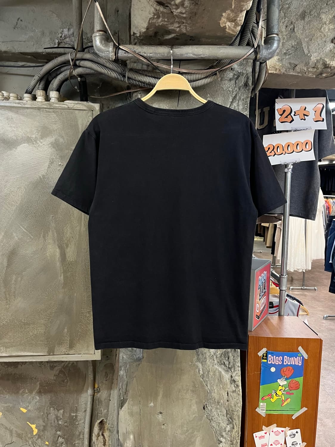 반스 베이직 반팔티 블랙 M #csz4078 상품이미지2