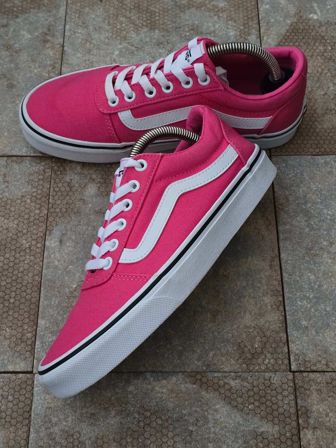 (240)반스 워드 캔버스 핑크  상품이미지3