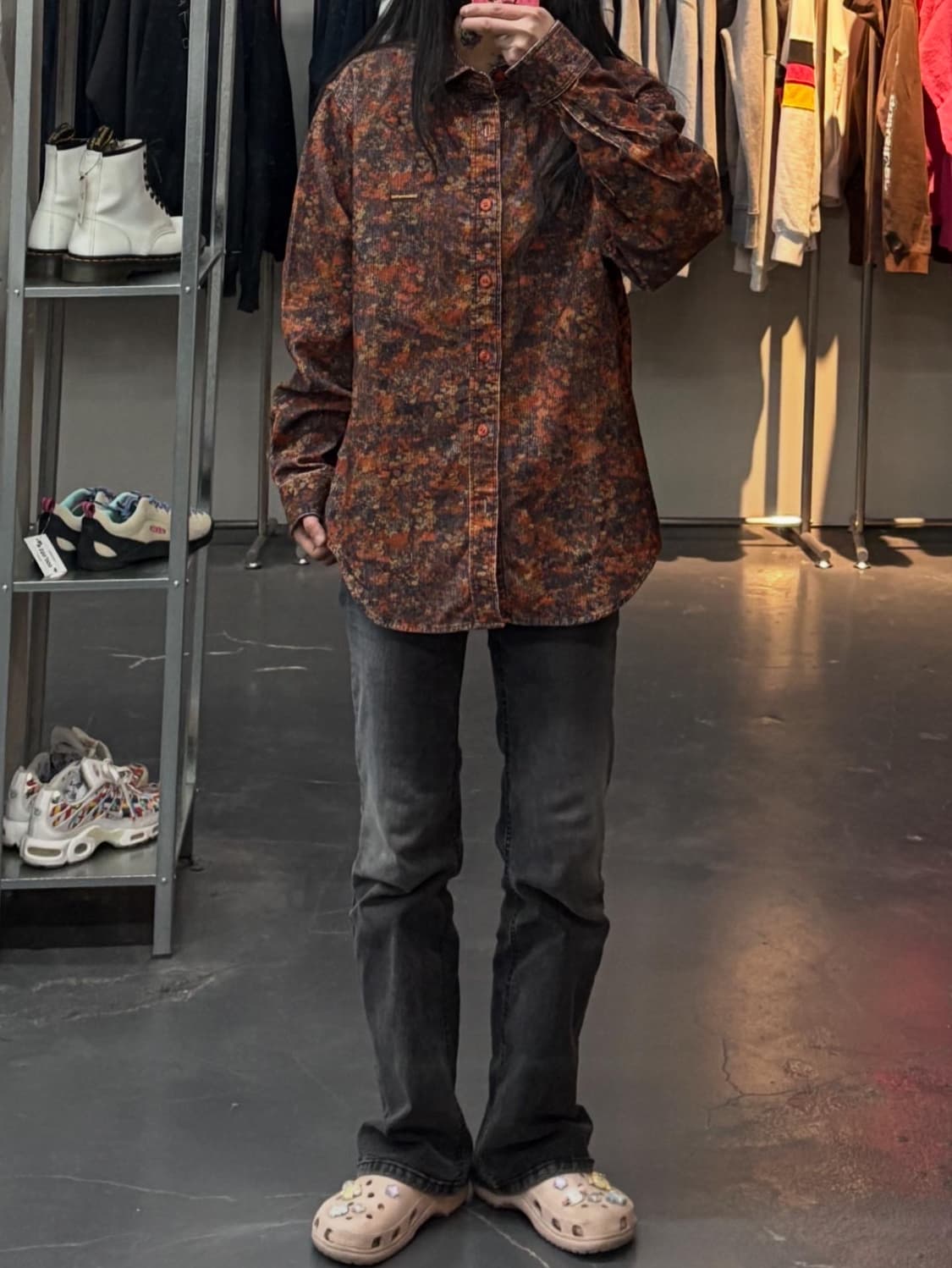 디스이즈네버댓 코듀로이 플로랄 셔츠 A3455 상품이미지1