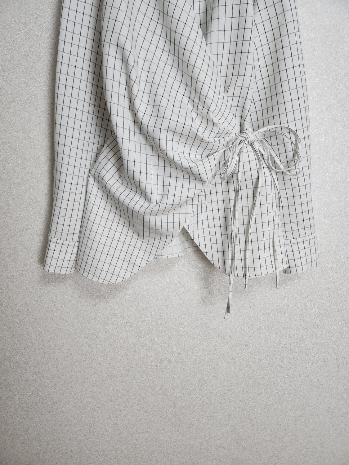 가브리엘리 체크 랩 블라우스55 66  상품이미지3