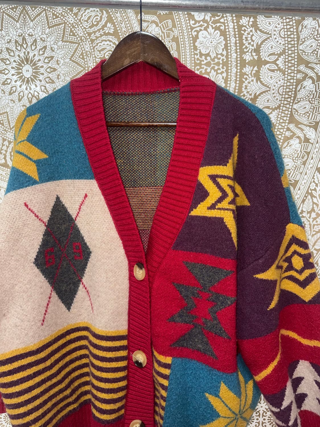나바호 패턴 니트 가디건  상품이미지3
